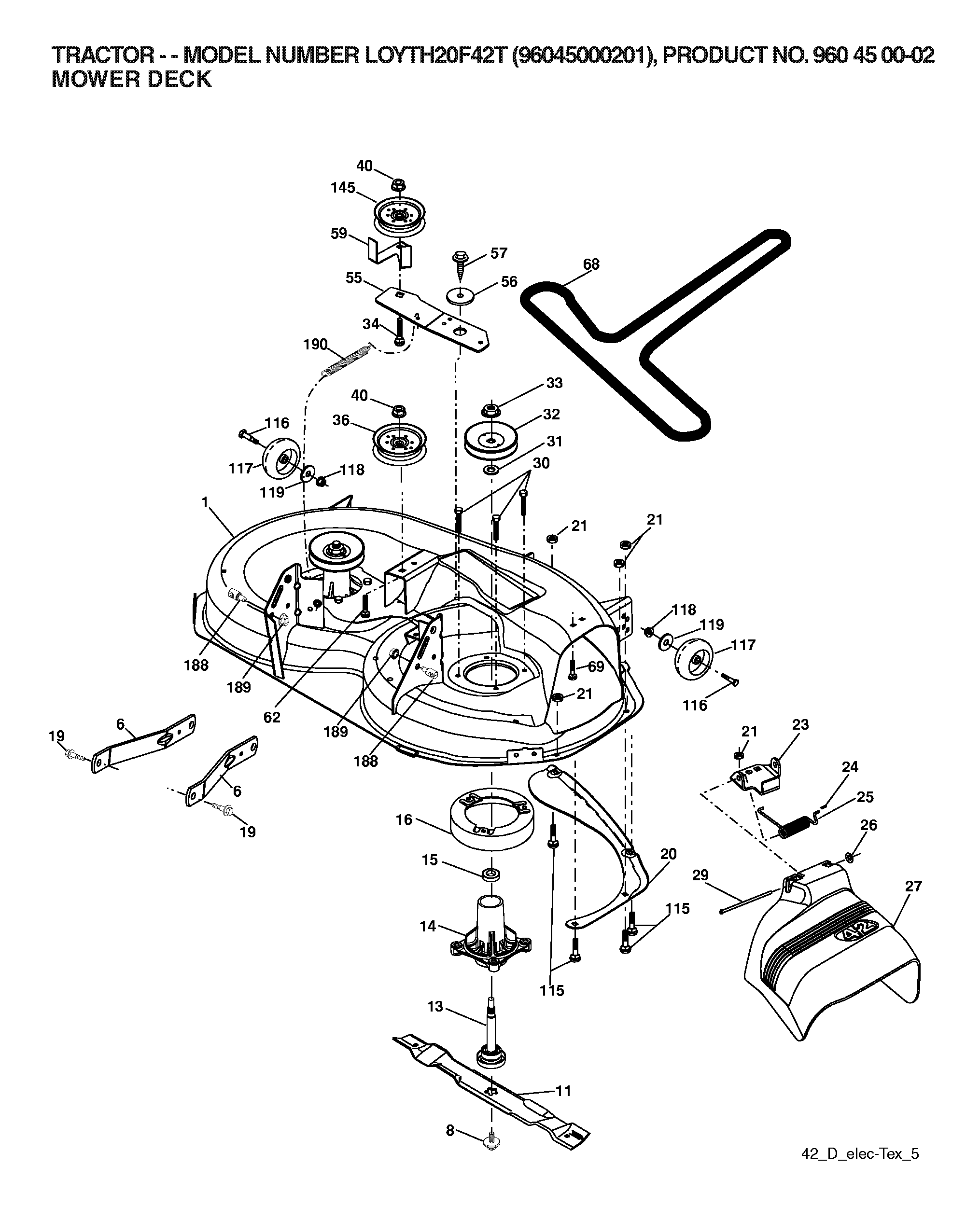 MOWER DECK / CUTTING DECK