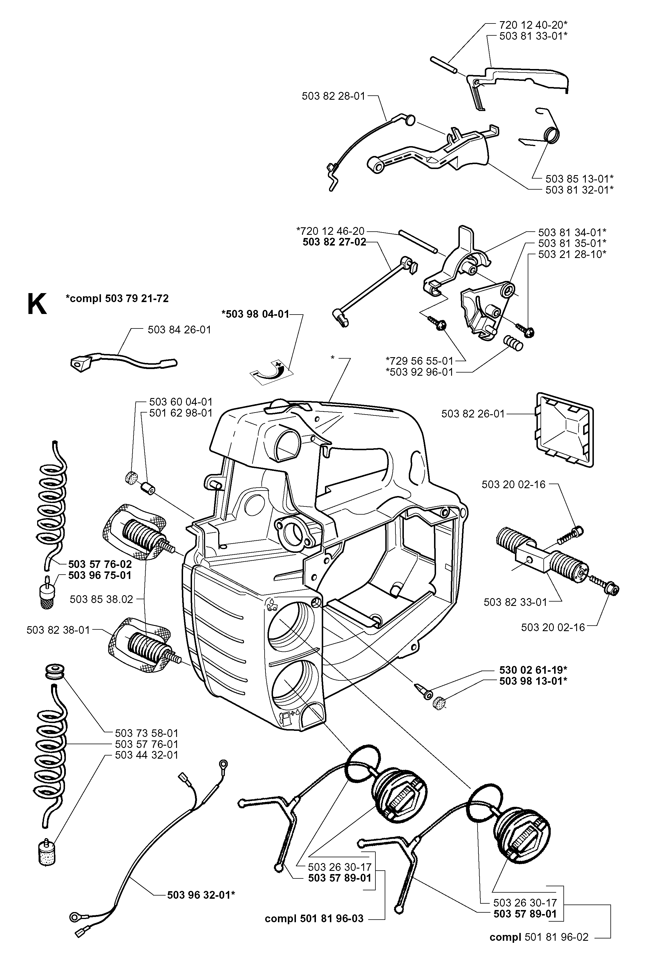 FUEL TANK & HANDLE