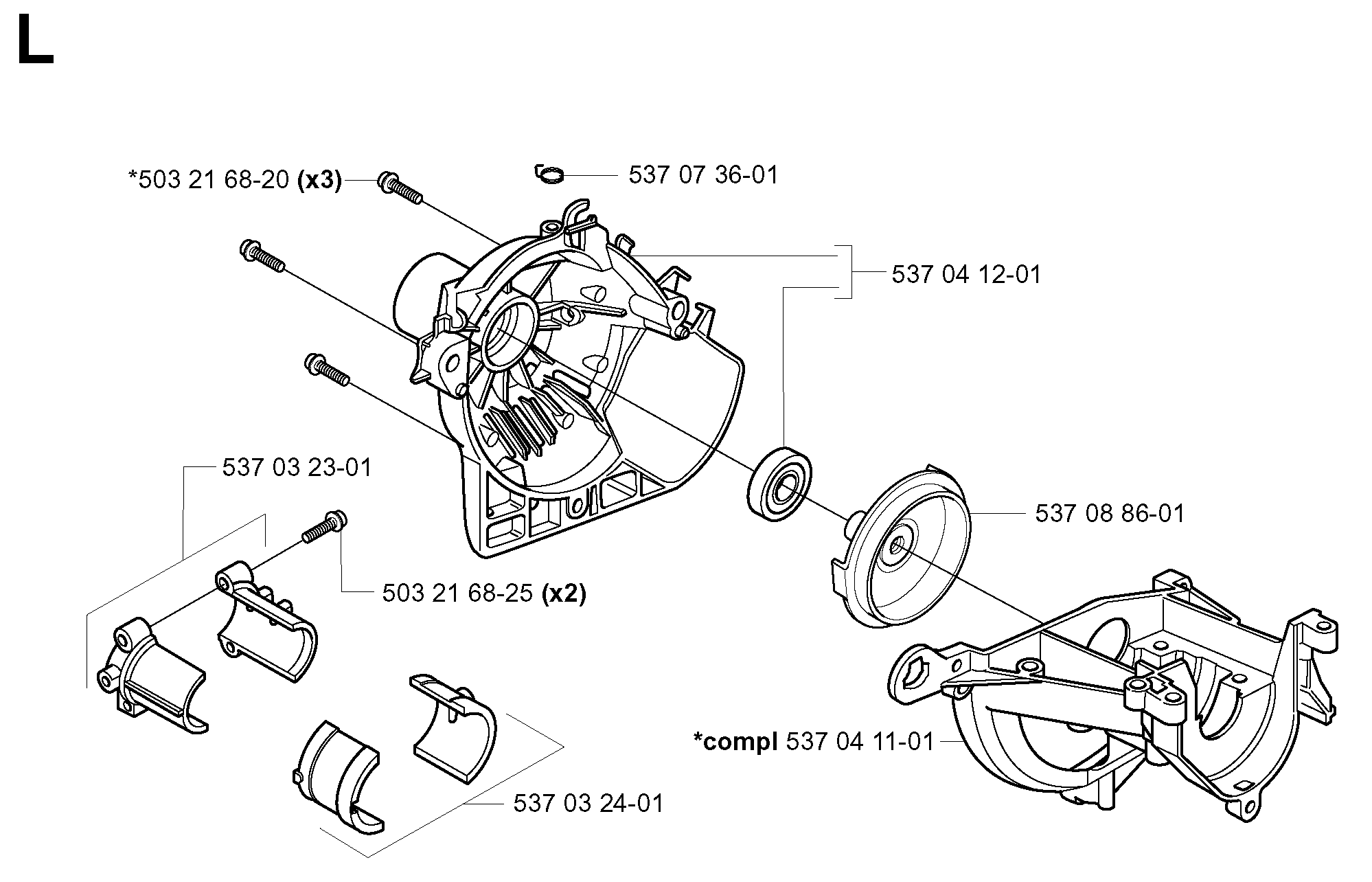 CRANKCASE & CLUTCHDRUM