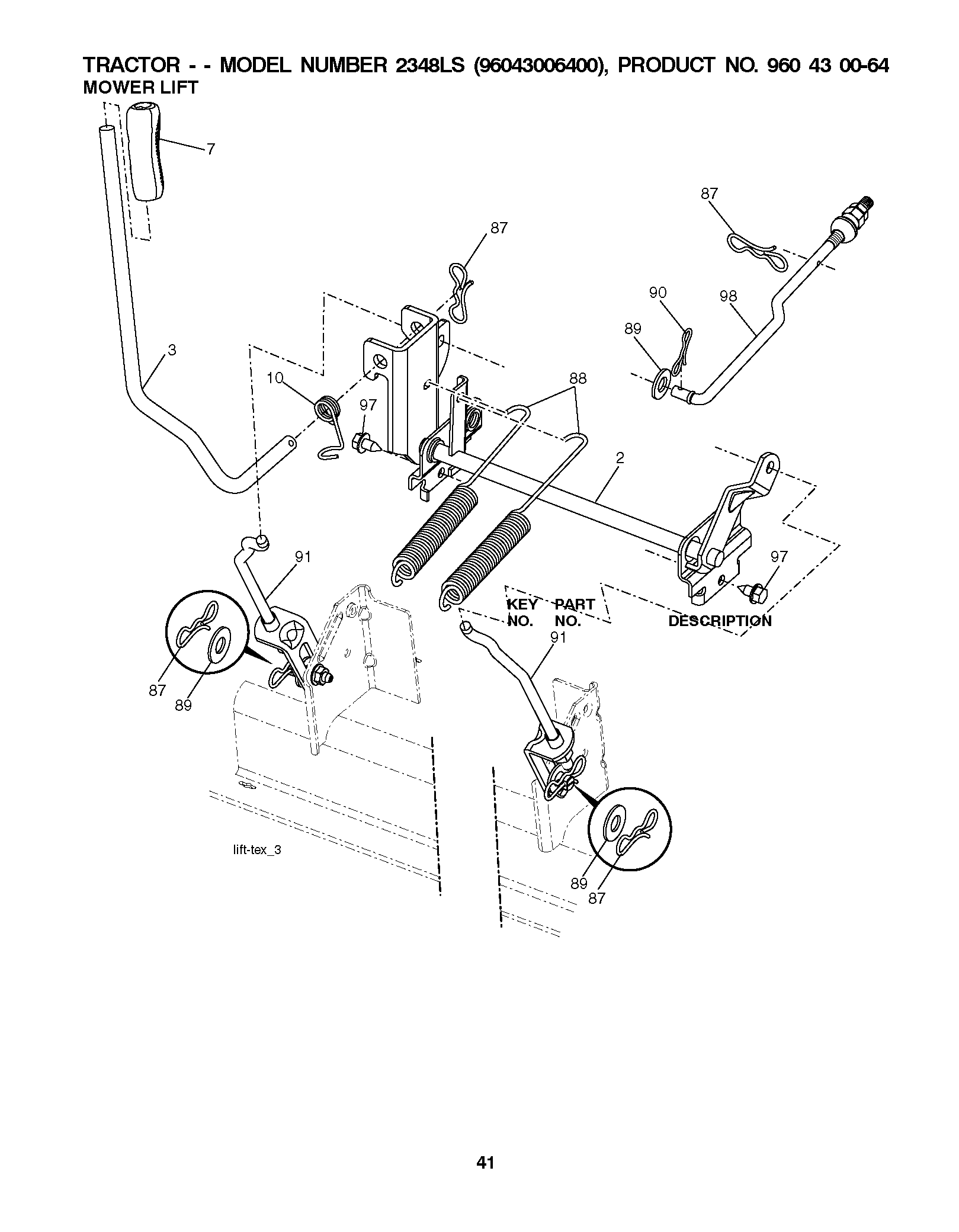 MOWER LIFT / DECK LIFT