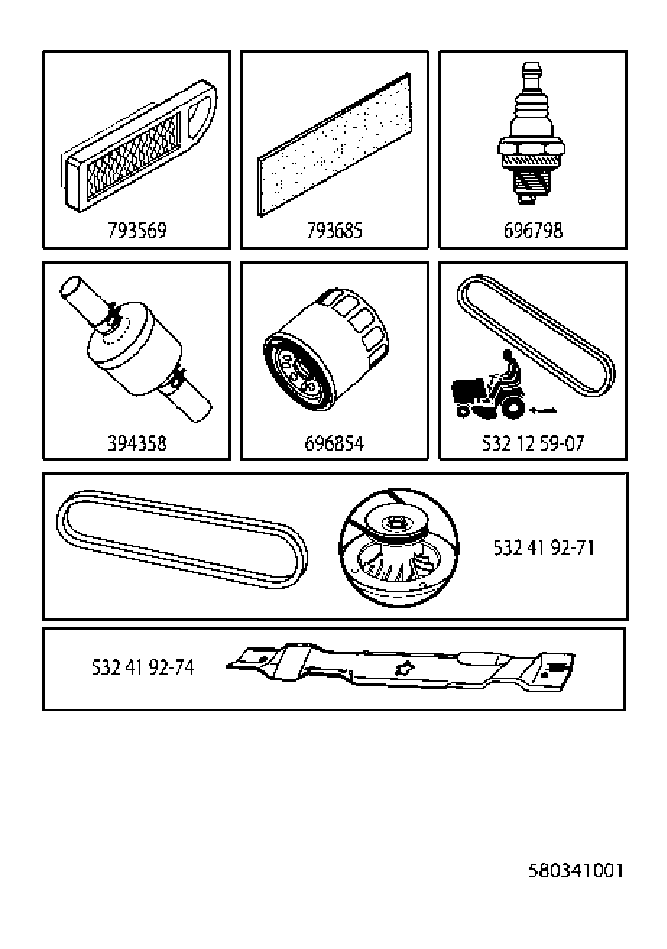FREQUENTLY USED PARTS