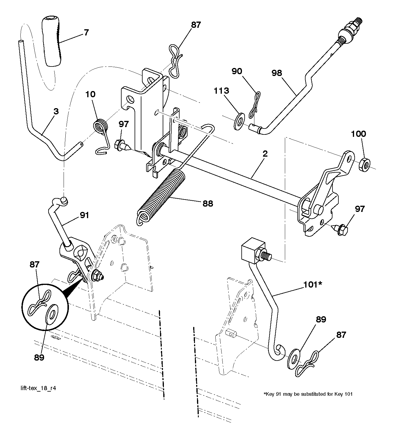 MOWER LIFT / DECK LIFT