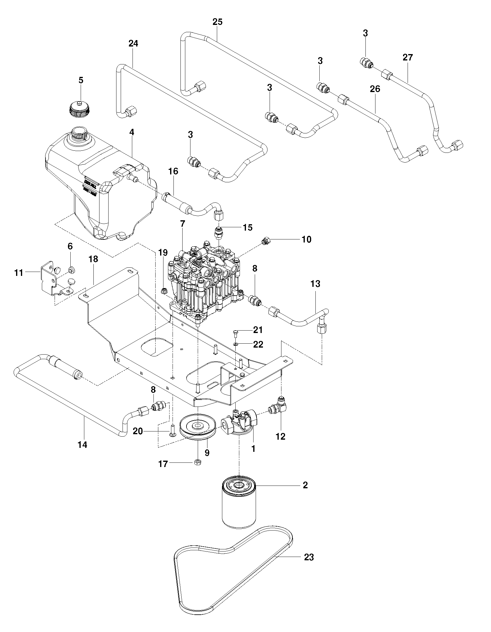HYDRAULIC PUMP - MOTOR