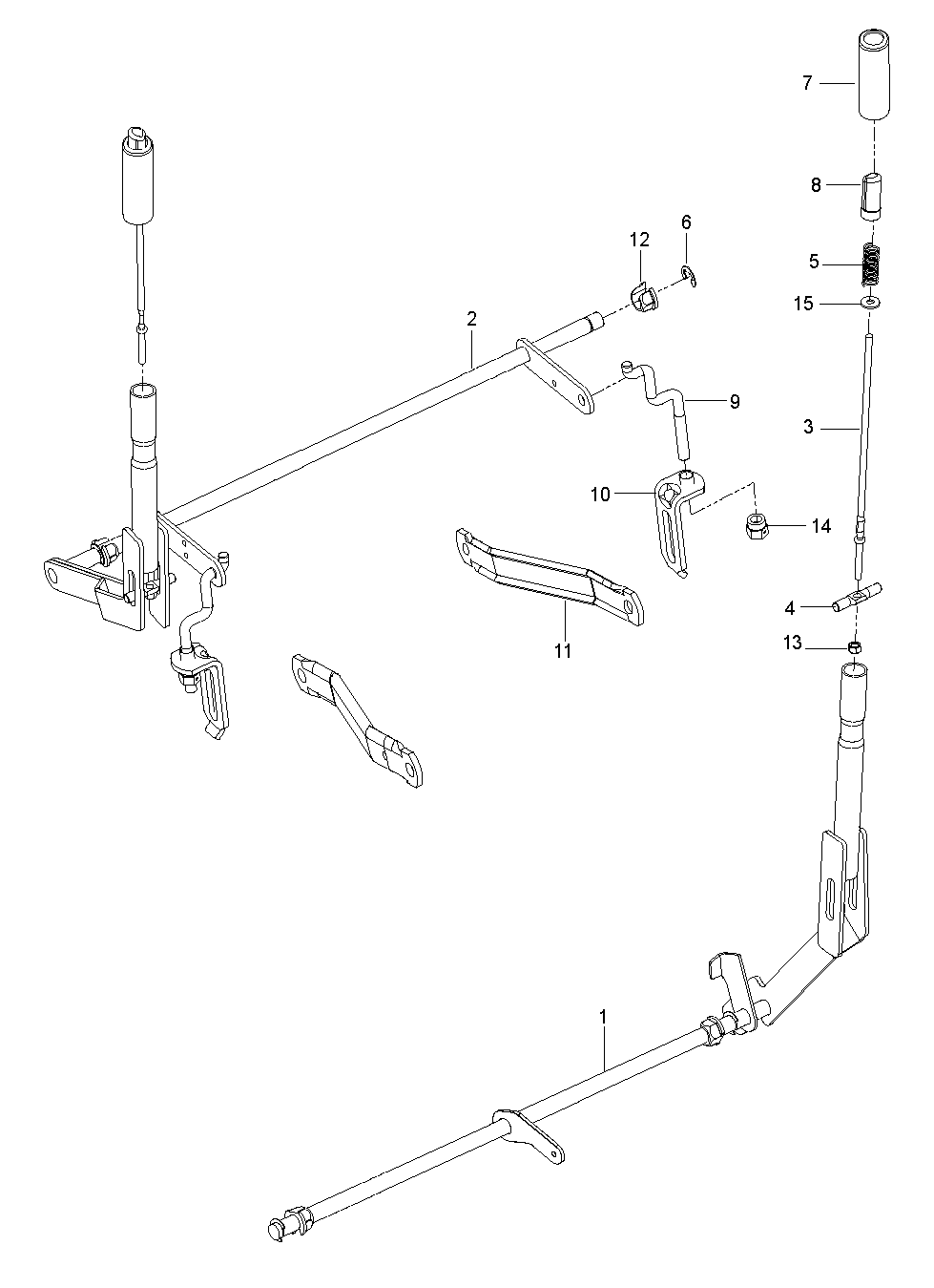 BRAKE / REAR MOWER LIFT