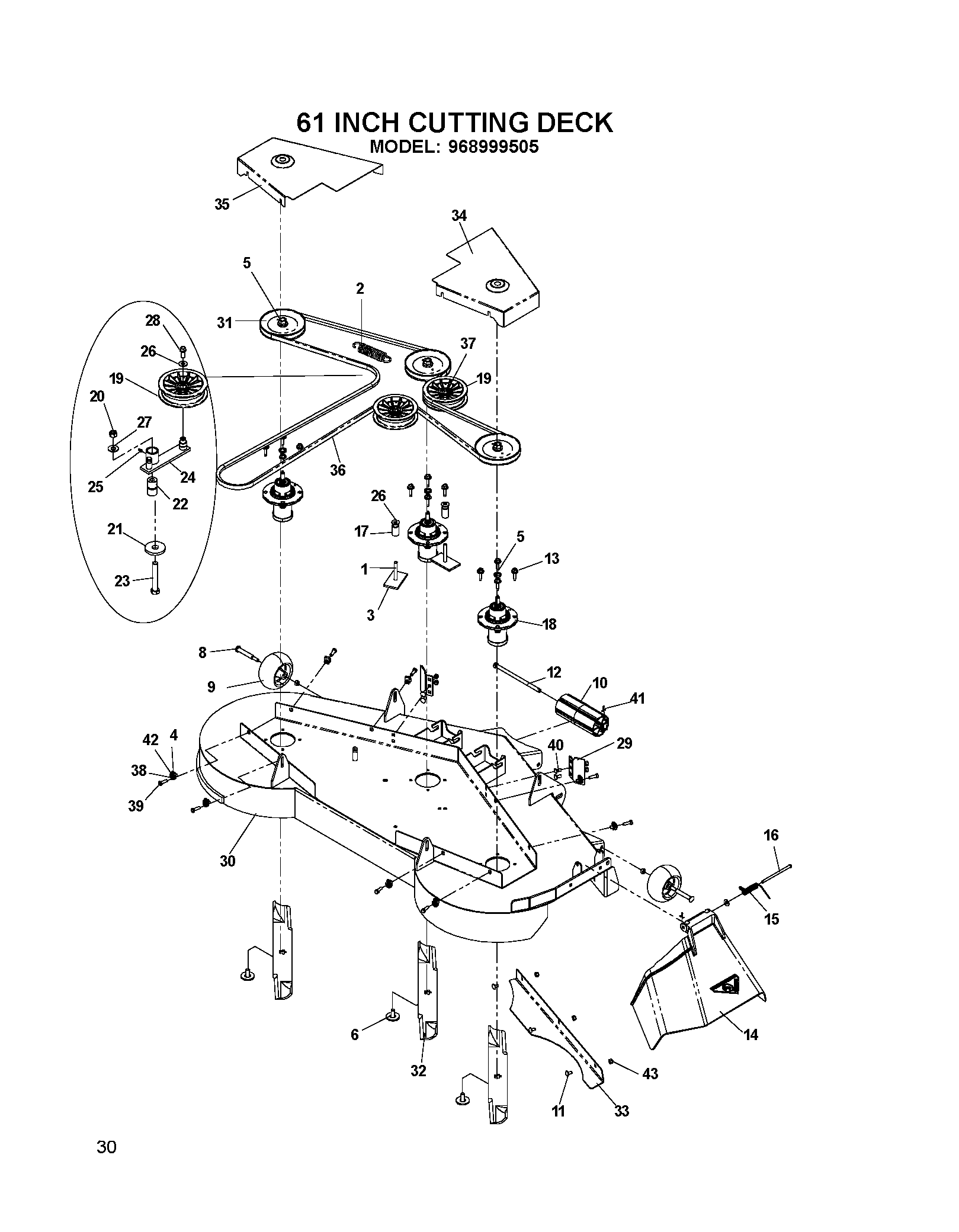 MOWER DECK / CUTTING DECK