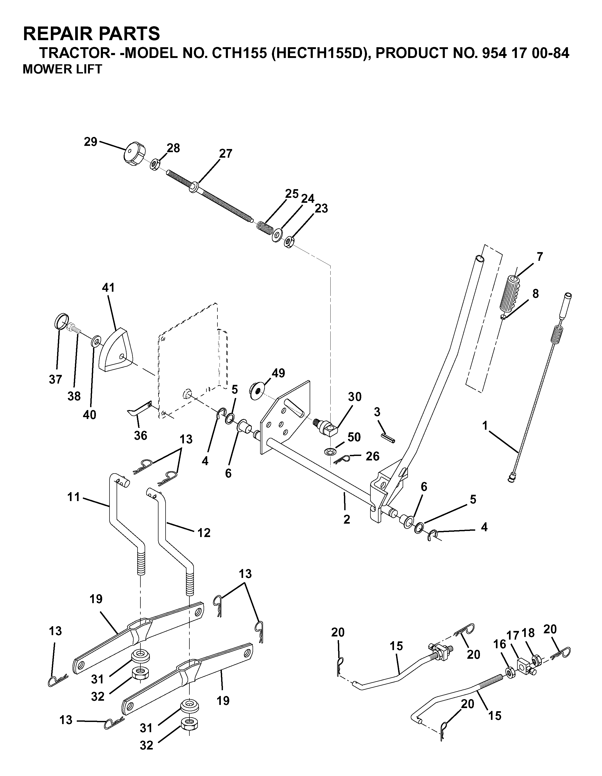 MOWER LIFT / DECK LIFT
