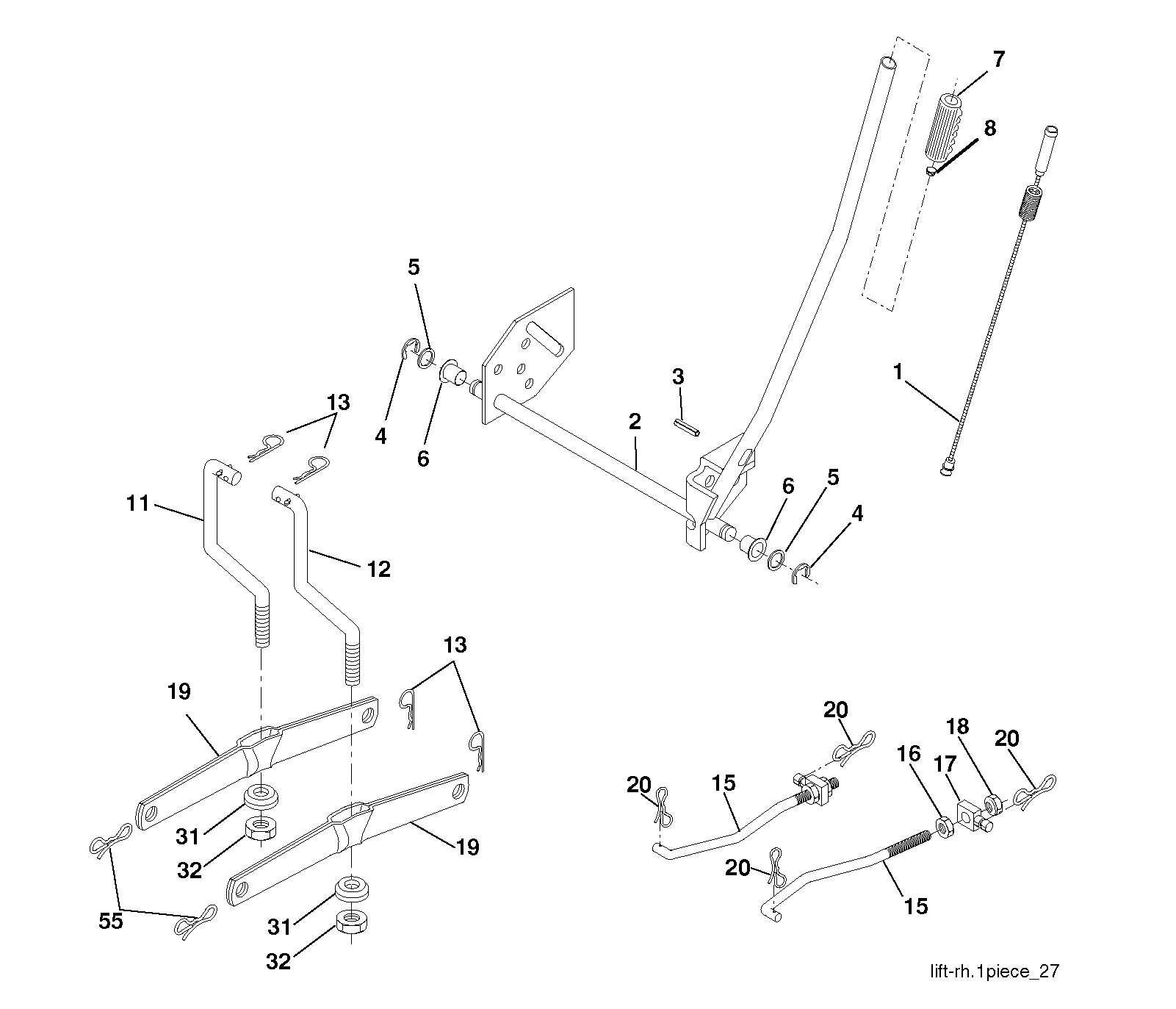 MOWER LIFT / DECK LIFT