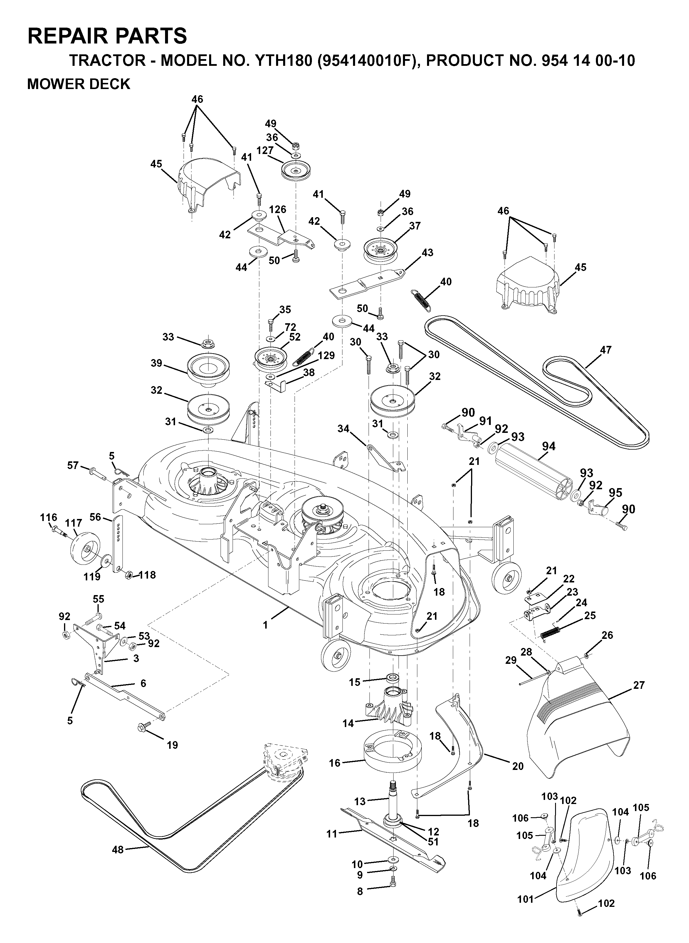 MOWER DECK / CUTTING DECK