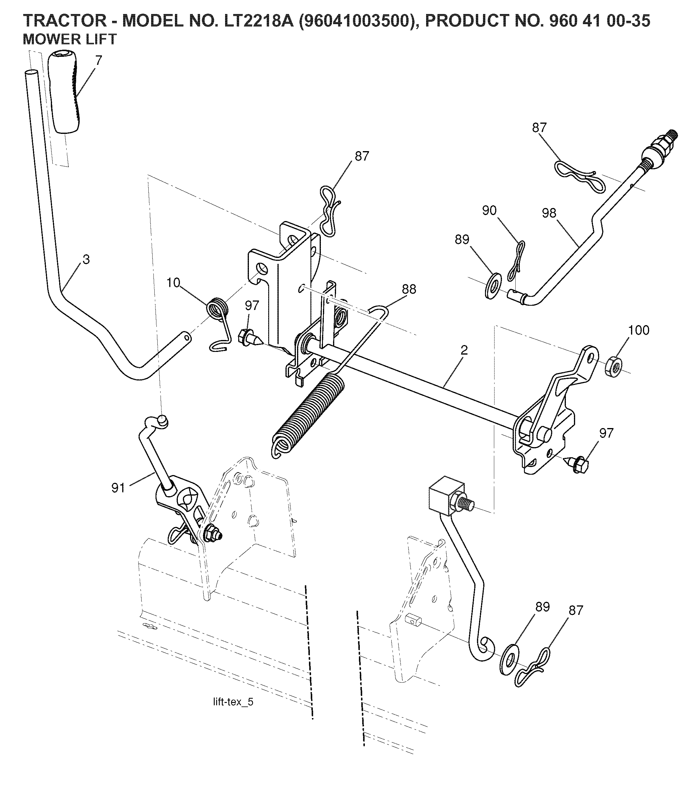 MOWER LIFT / DECK LIFT