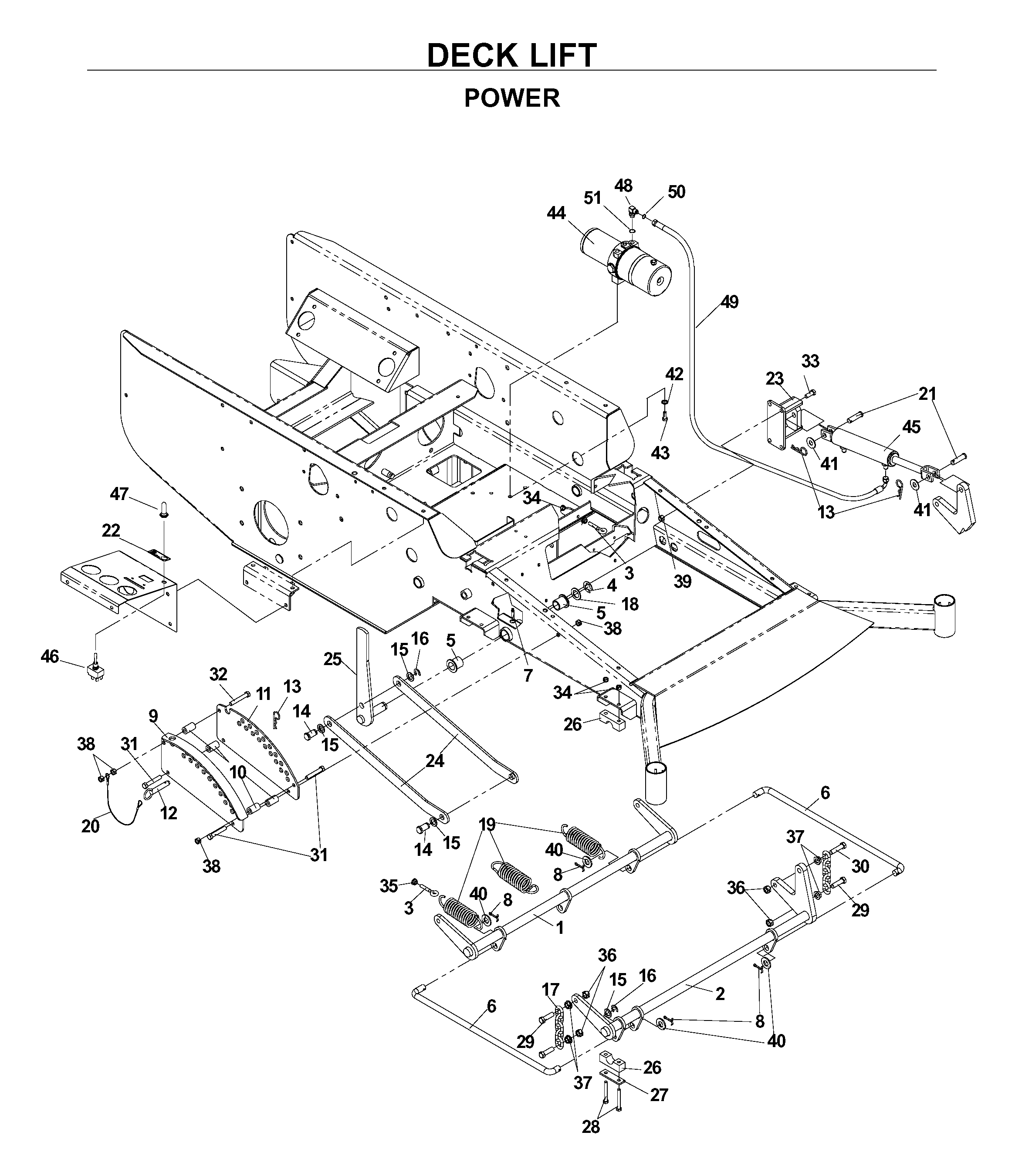 MOWER LIFT / DECK LIFT