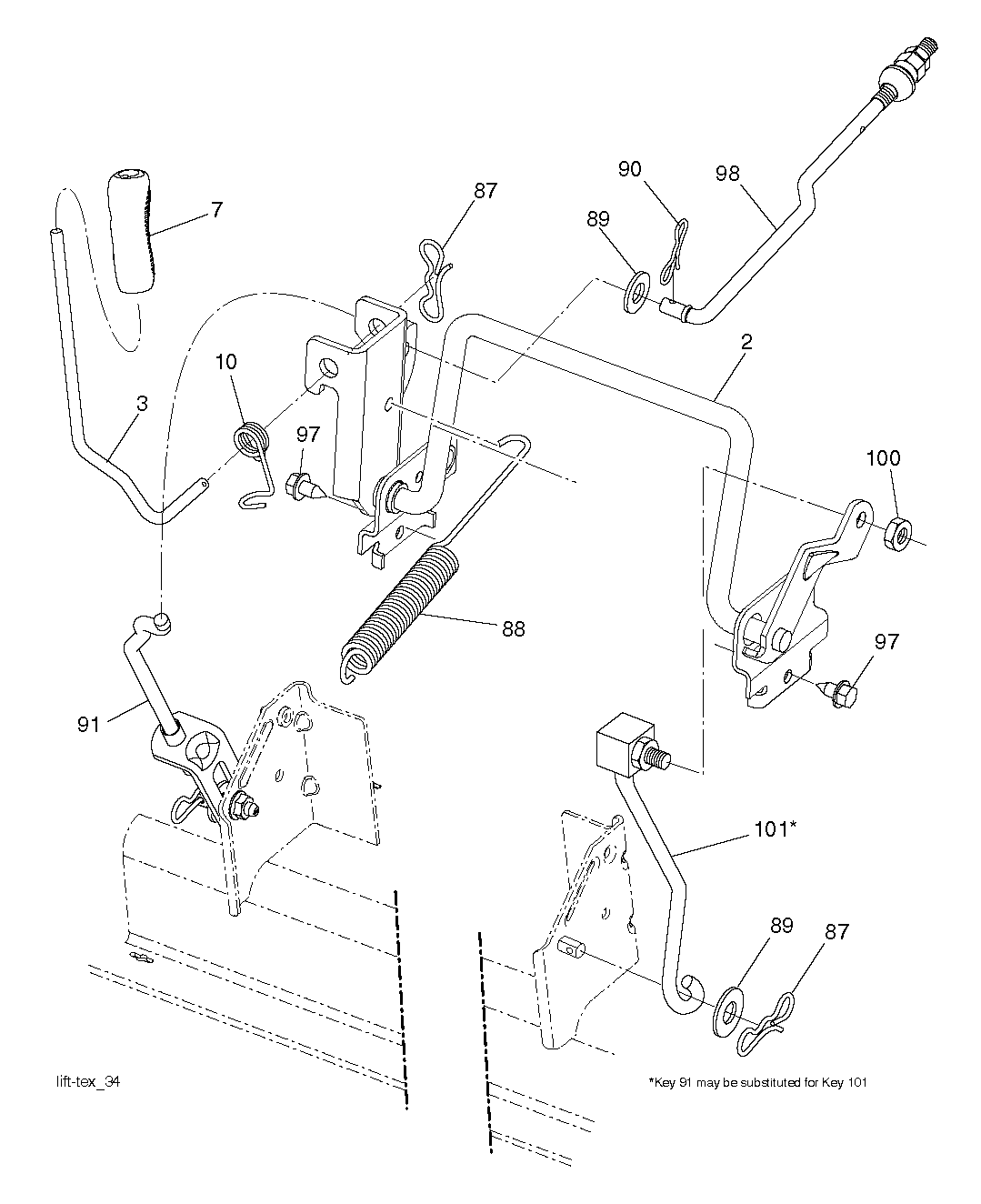 MOWER LIFT / DECK LIFT