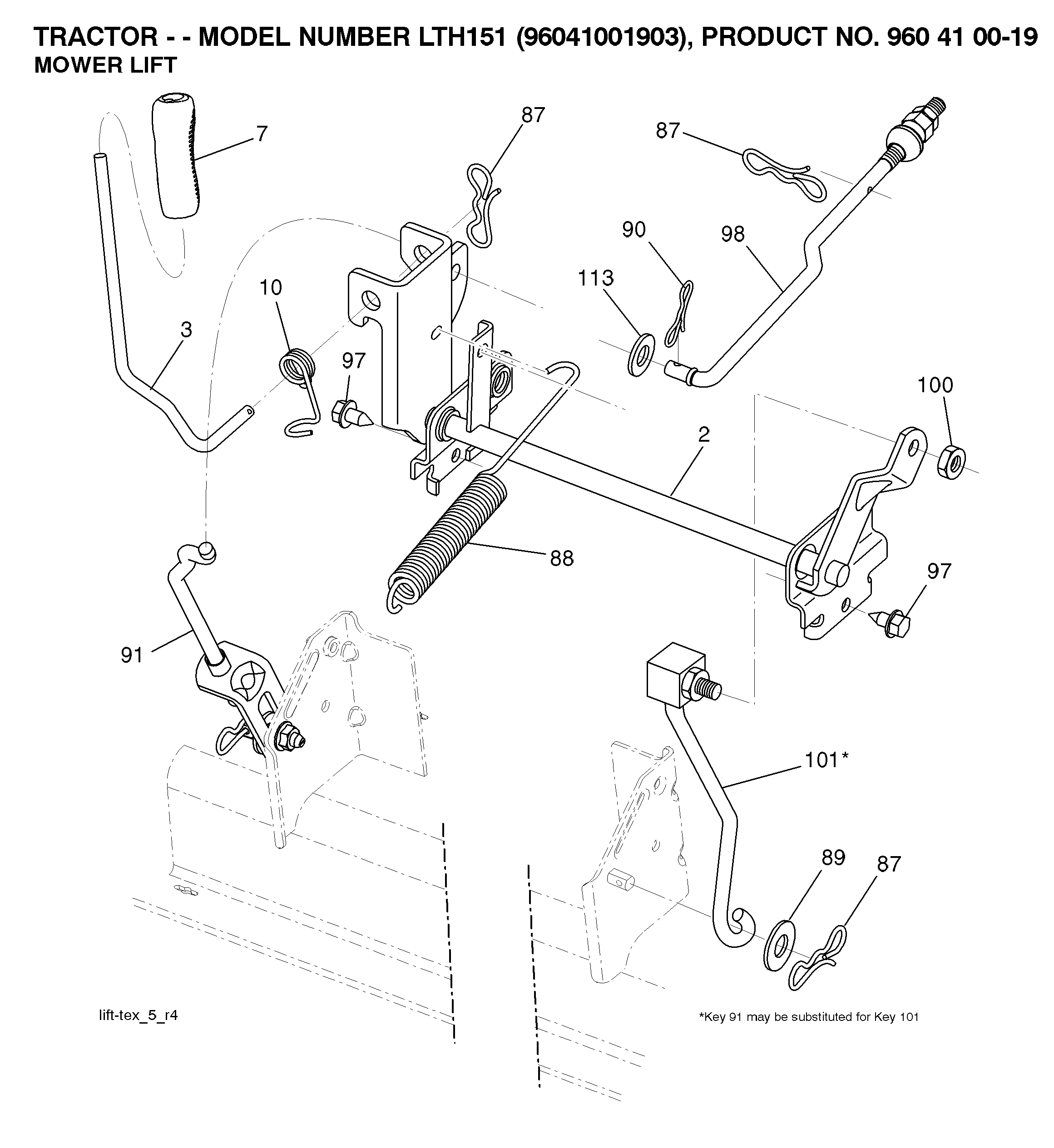 MOWER LIFT / DECK LIFT