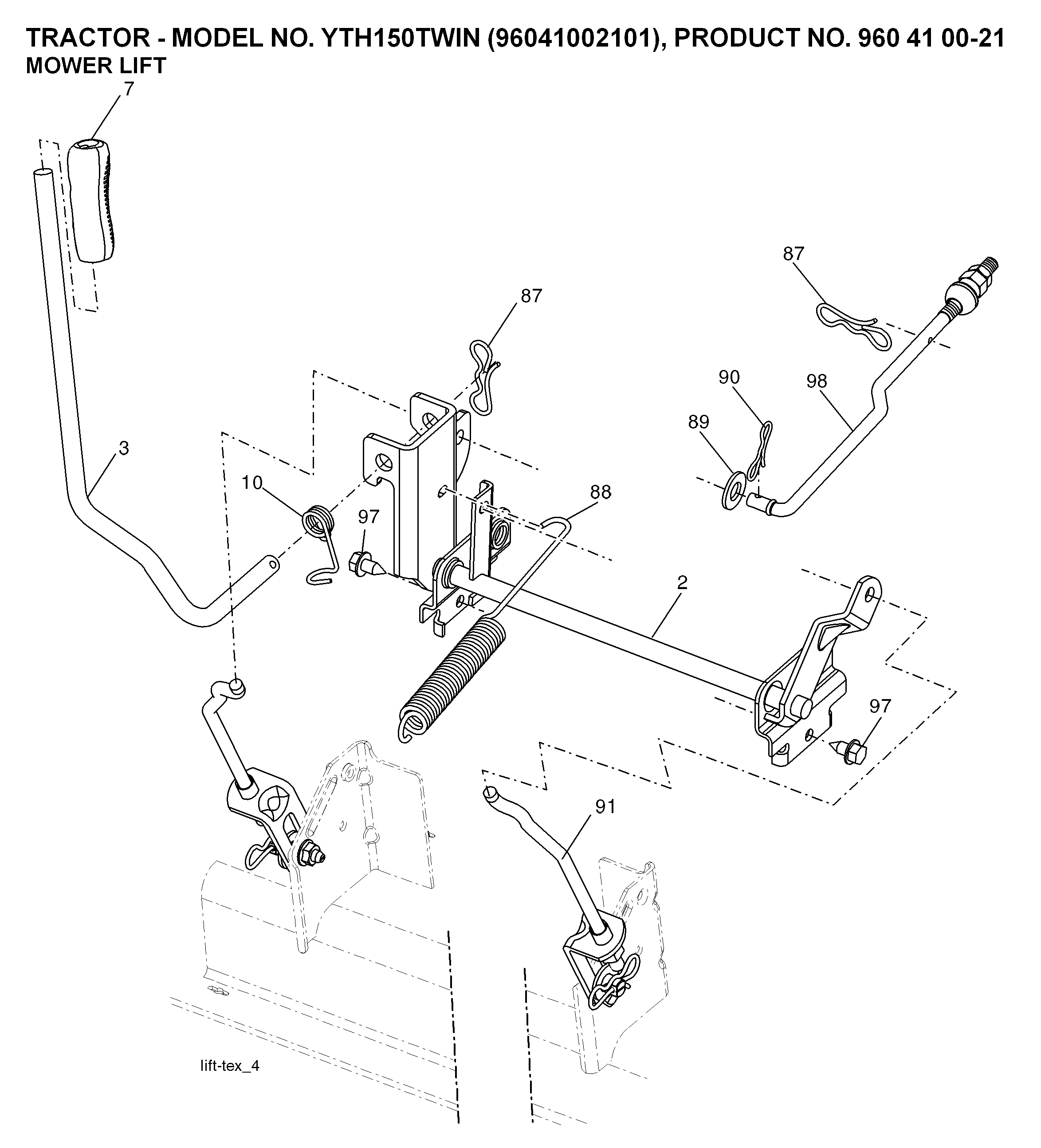 MOWER LIFT / DECK LIFT