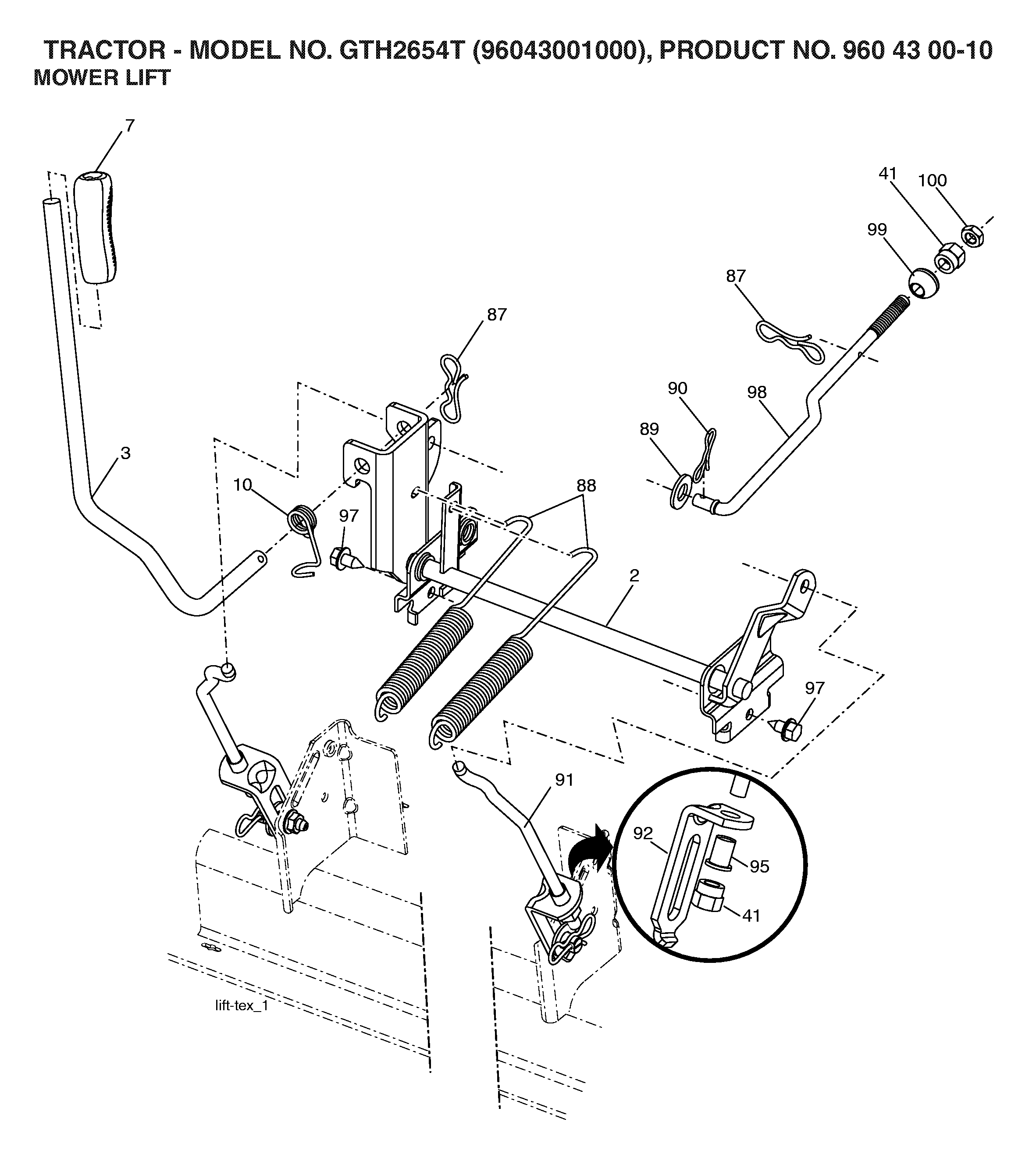MOWER LIFT / DECK LIFT