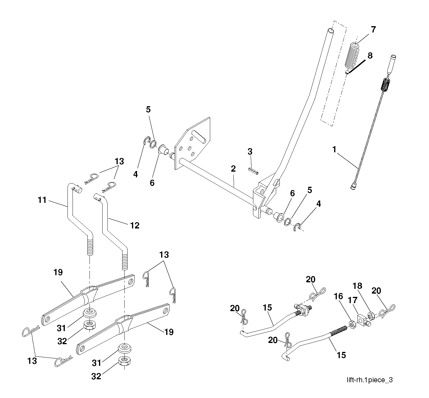 MOWER LIFT / DECK LIFT