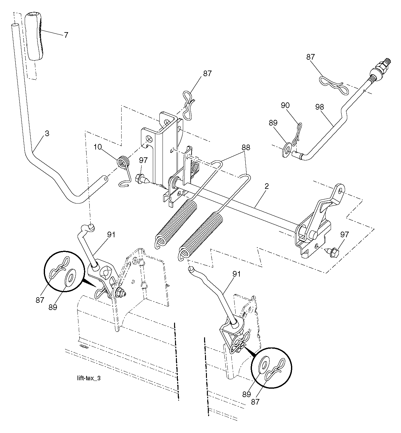 MOWER LIFT / DECK LIFT