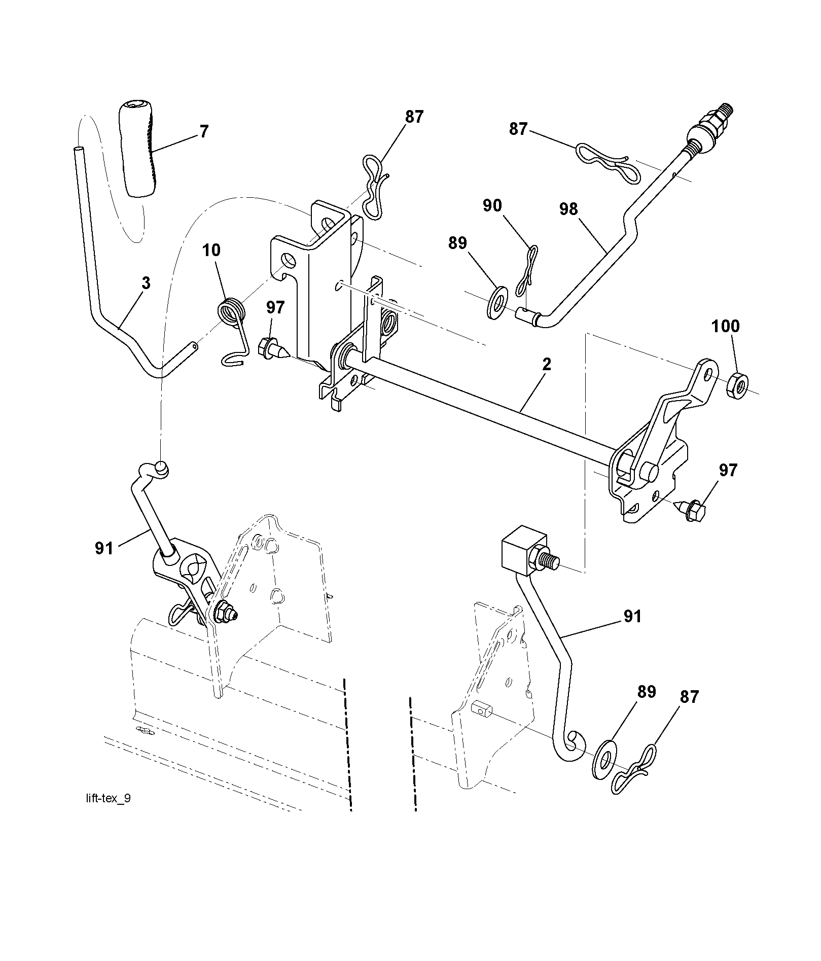 MOWER LIFT / DECK LIFT