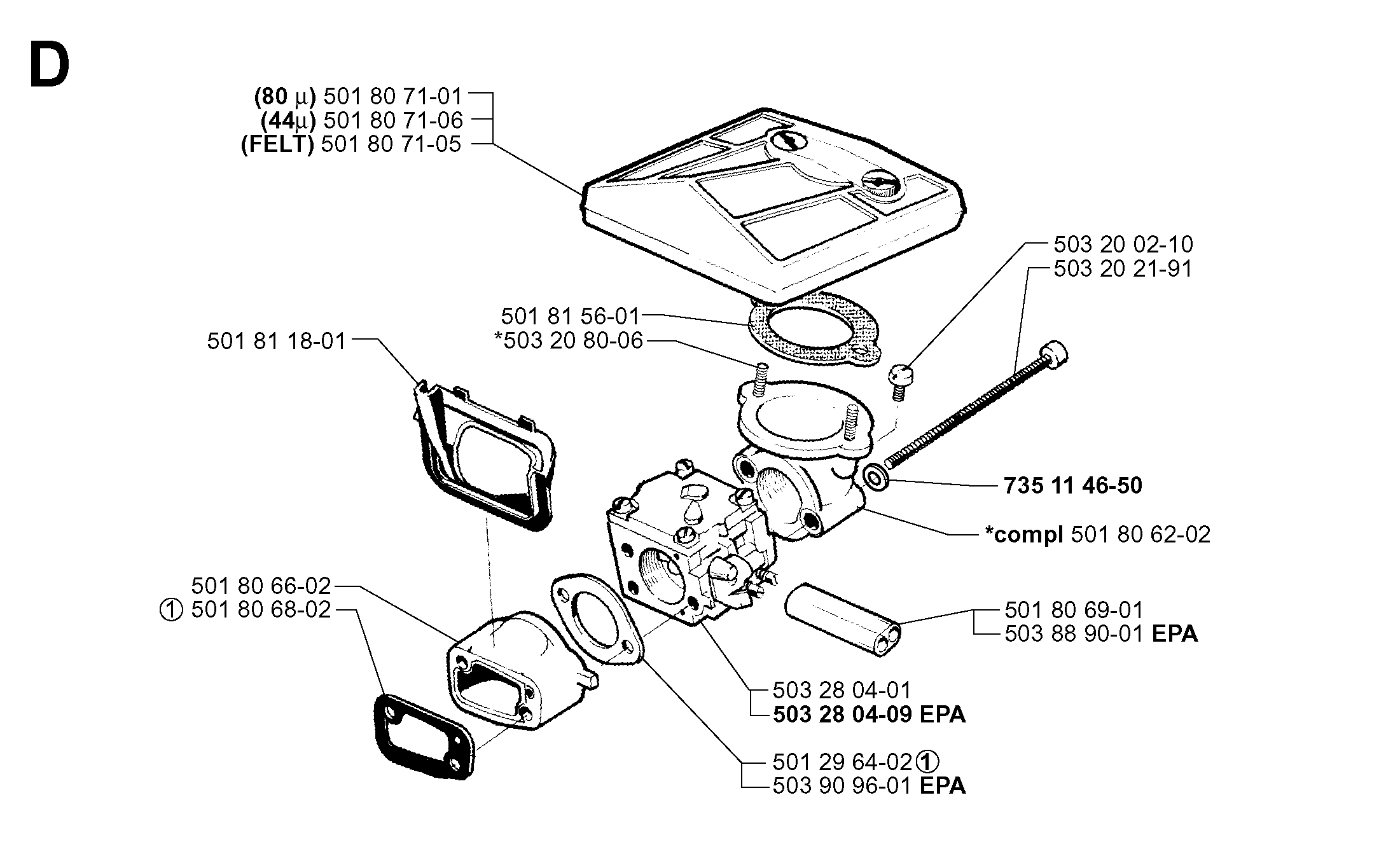 CARBURETOR & AIR FILTER