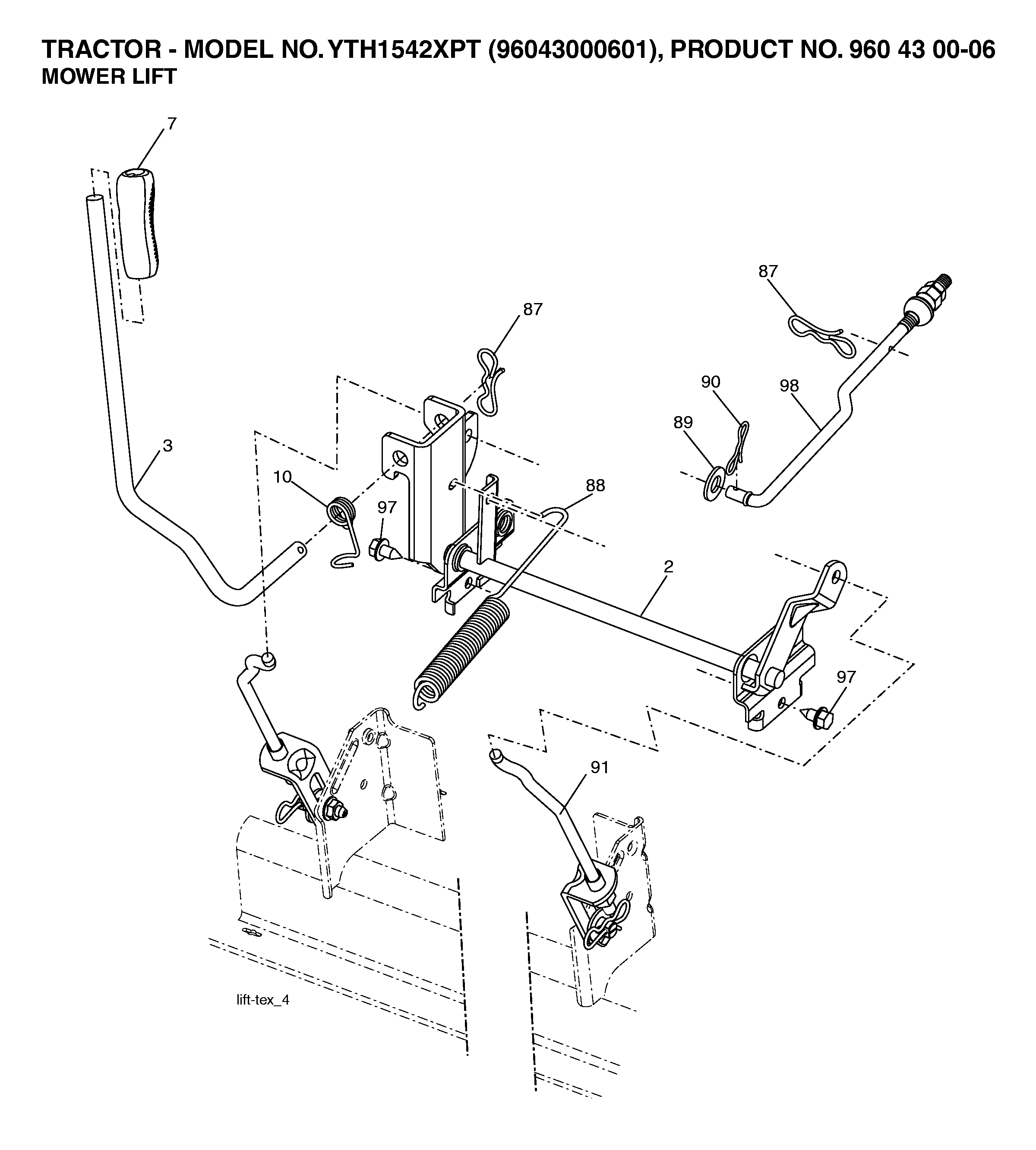 MOWER LIFT / DECK LIFT