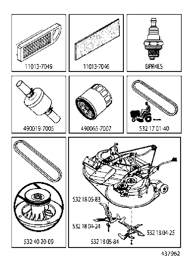 FREQUENTLY USED PARTS
