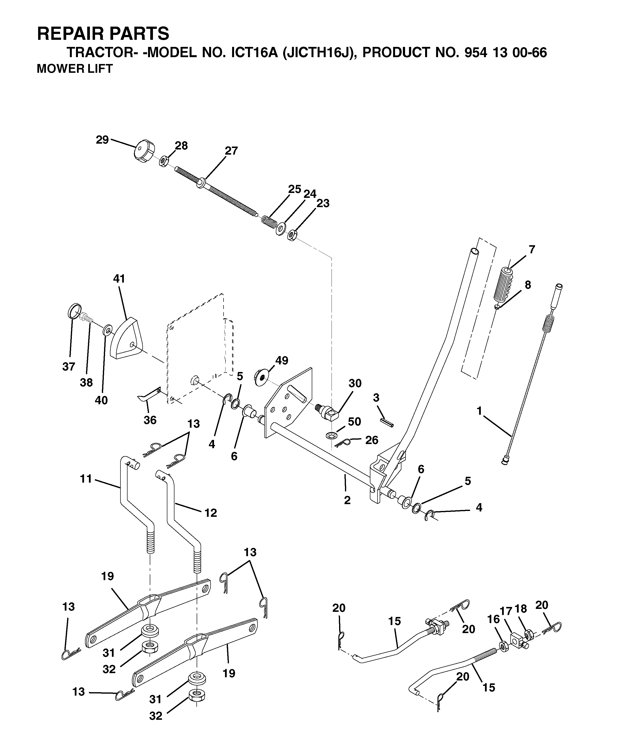 MOWER LIFT / DECK LIFT