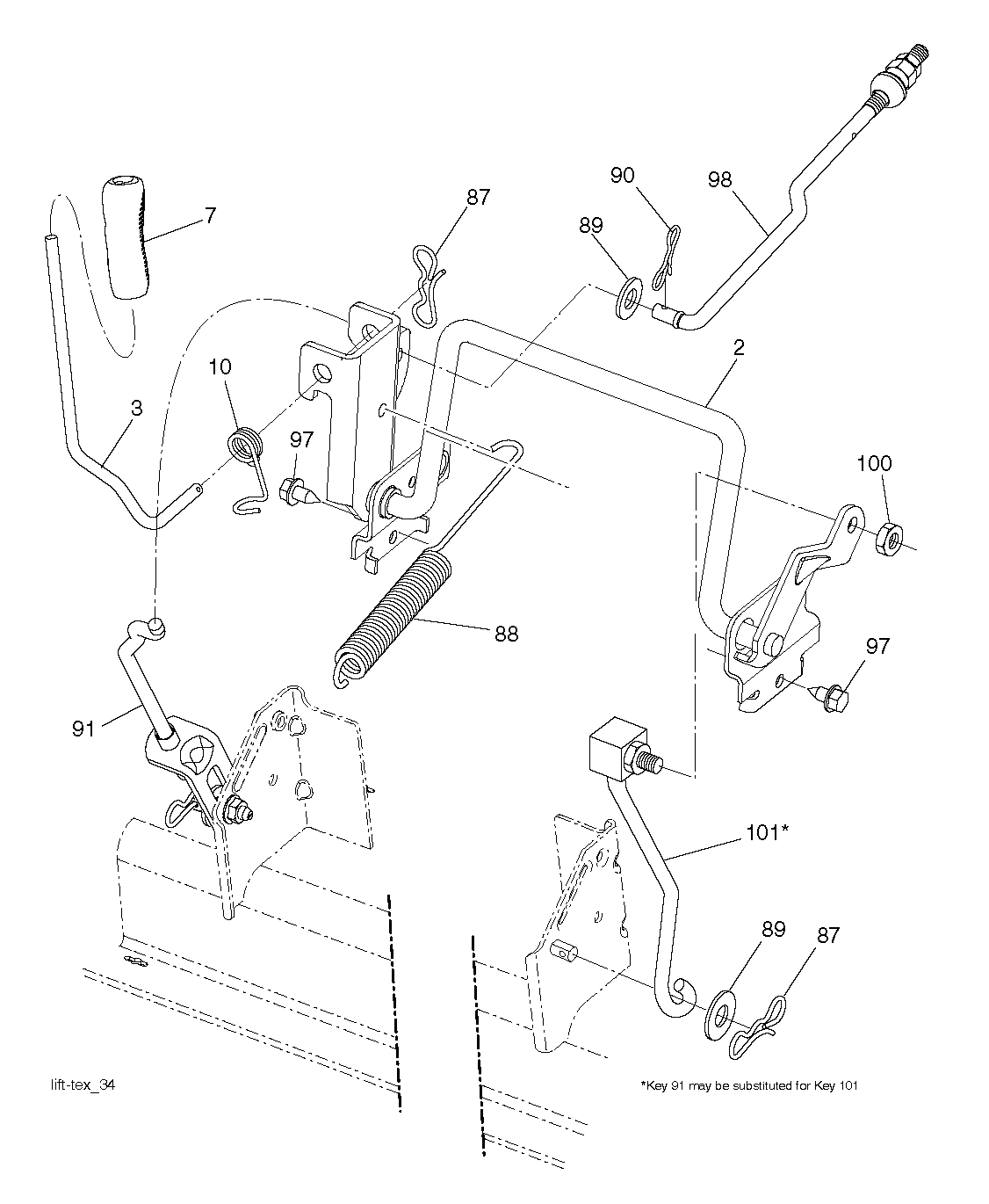 MOWER LIFT / DECK LIFT