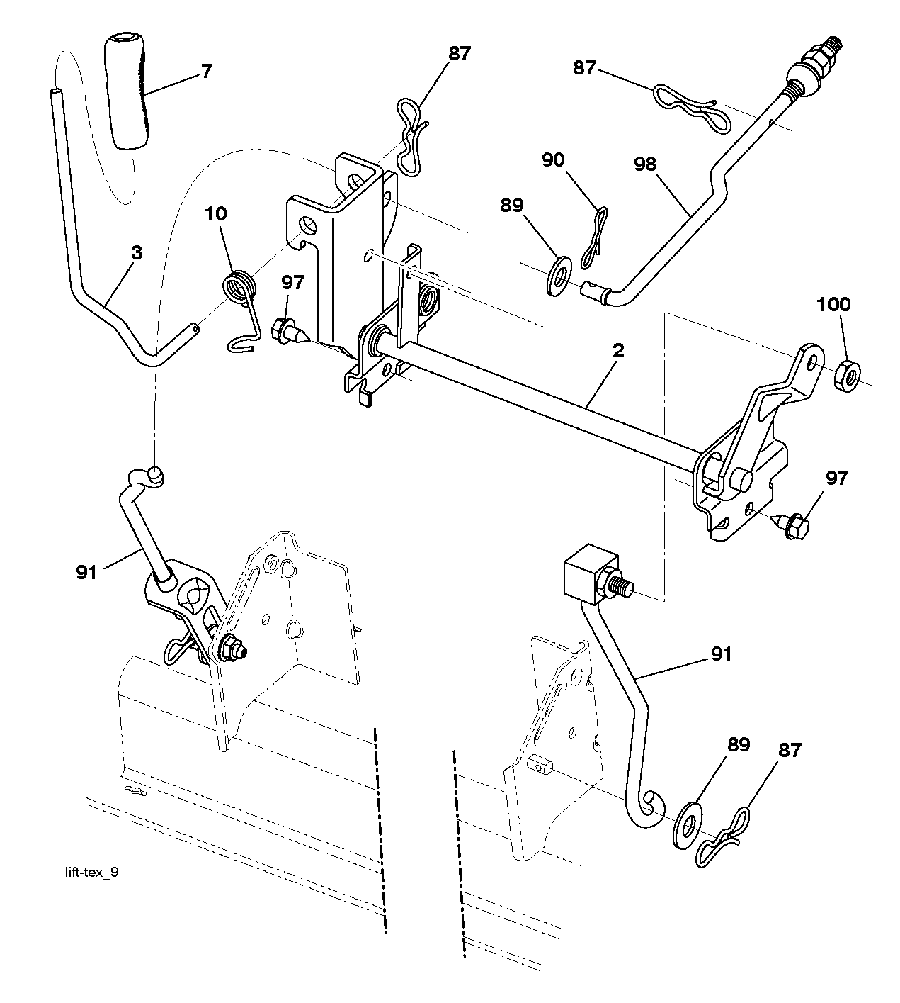 MOWER LIFT / DECK LIFT