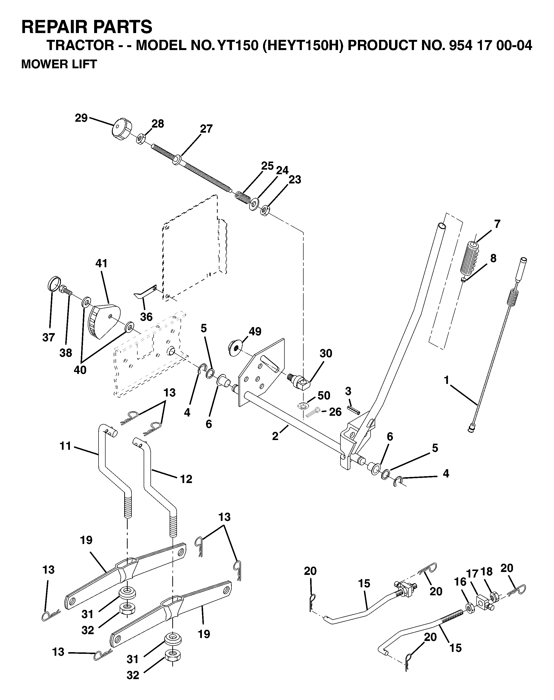 MOWER LIFT / DECK LIFT