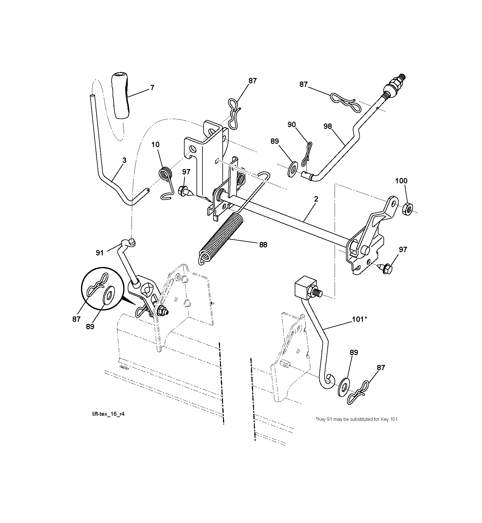 MOWER LIFT / DECK LIFT