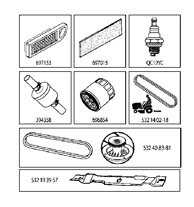 FREQUENTLY USED PARTS