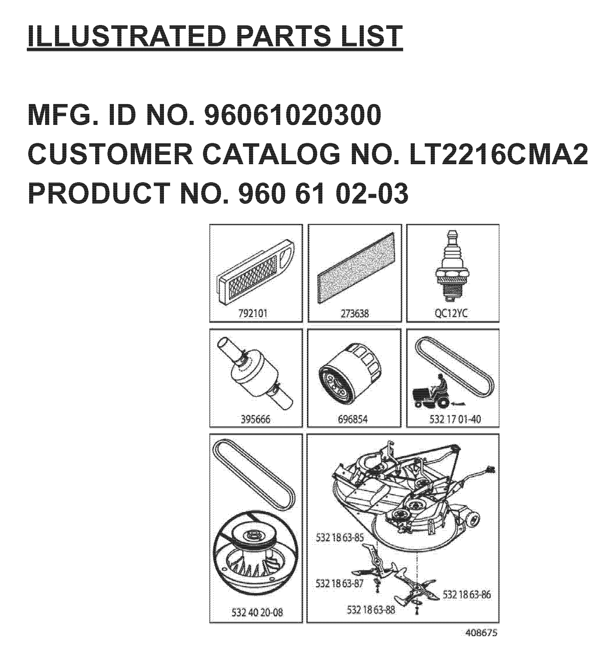 FREQUENTLY USED PARTS
