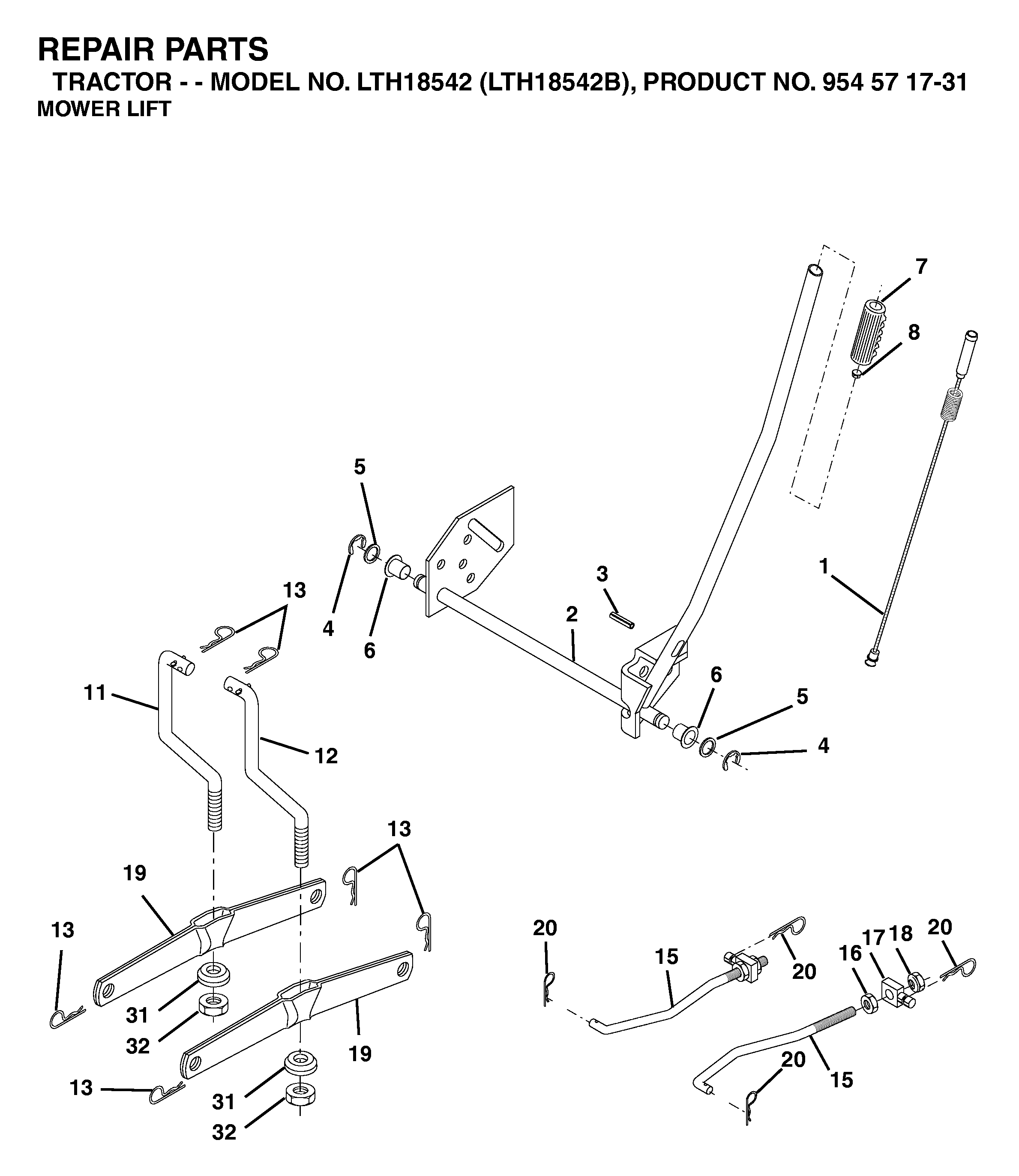 MOWER LIFT / DECK LIFT