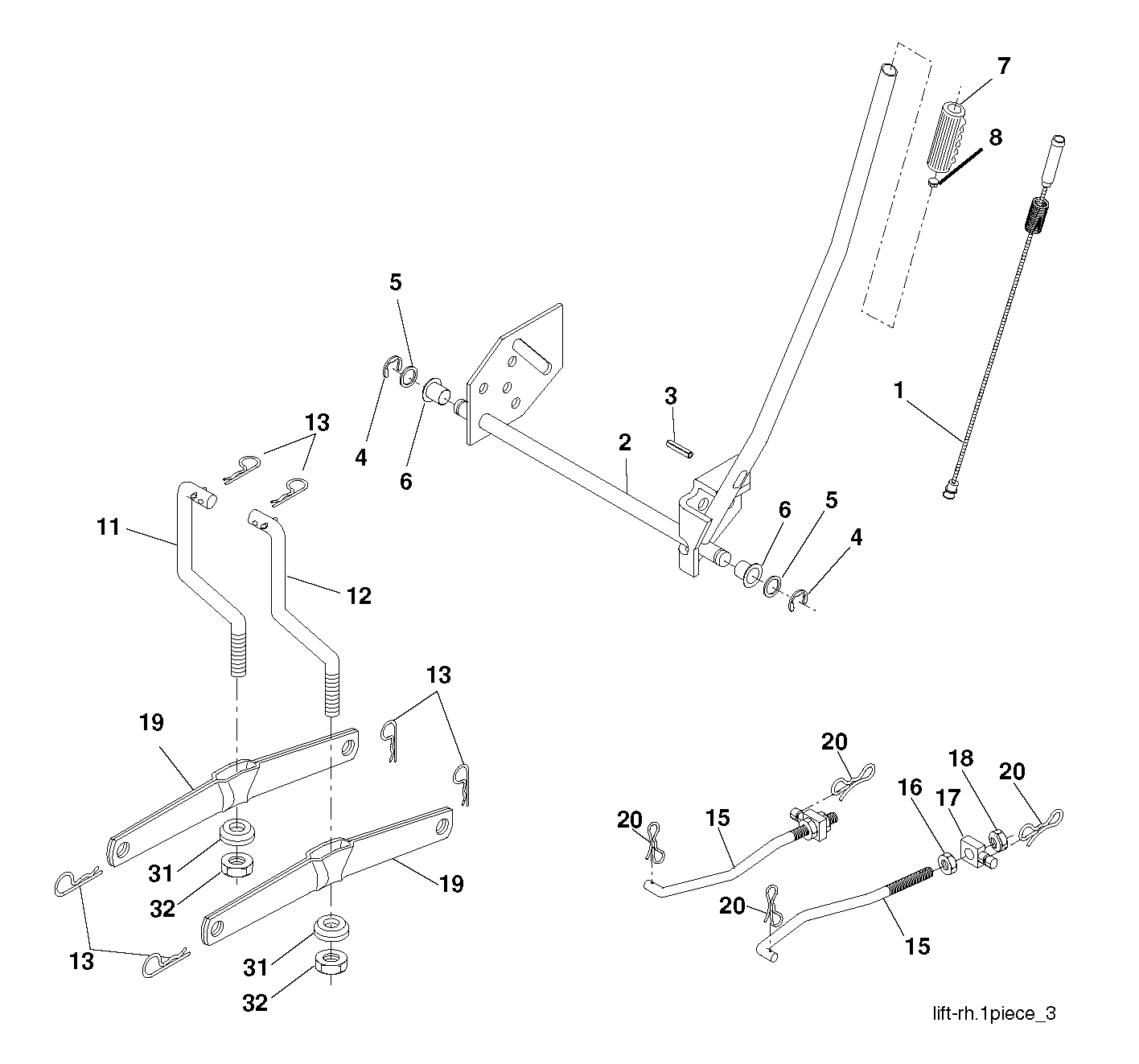 MOWER LIFT / DECK LIFT