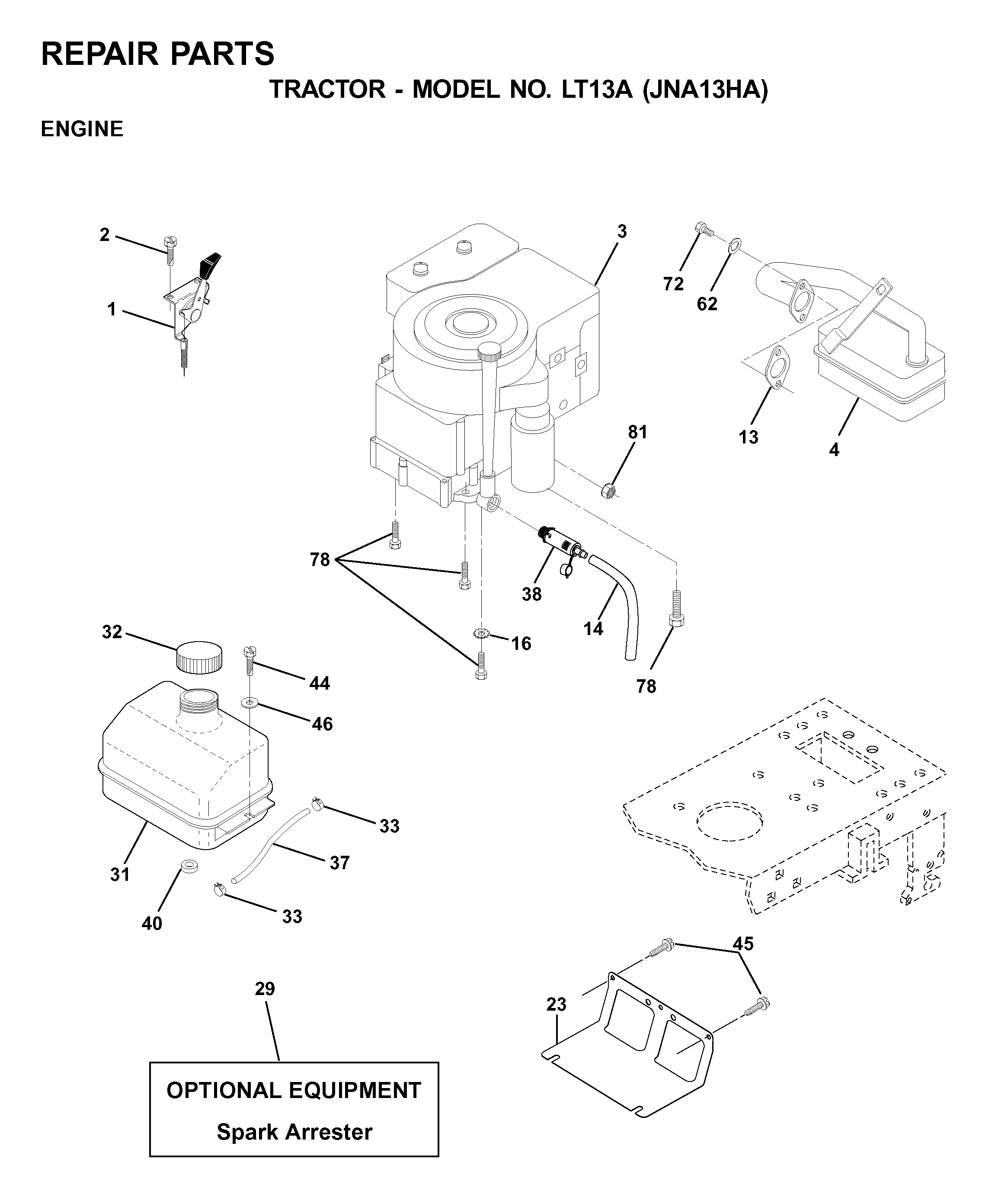 ENGINE & CUTTING EQUIPMENT