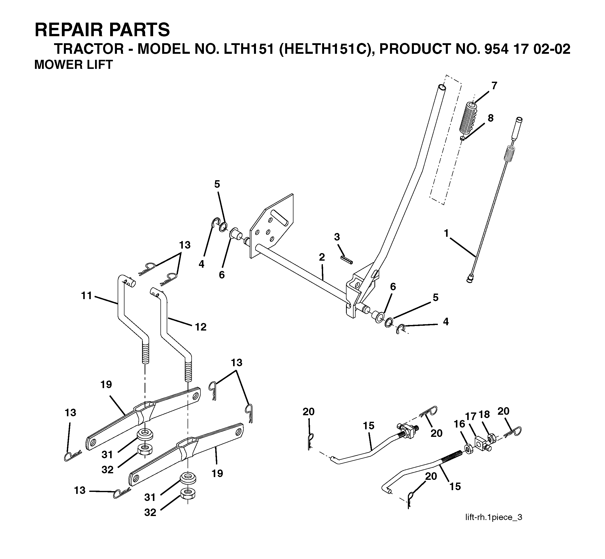 MOWER LIFT / DECK LIFT