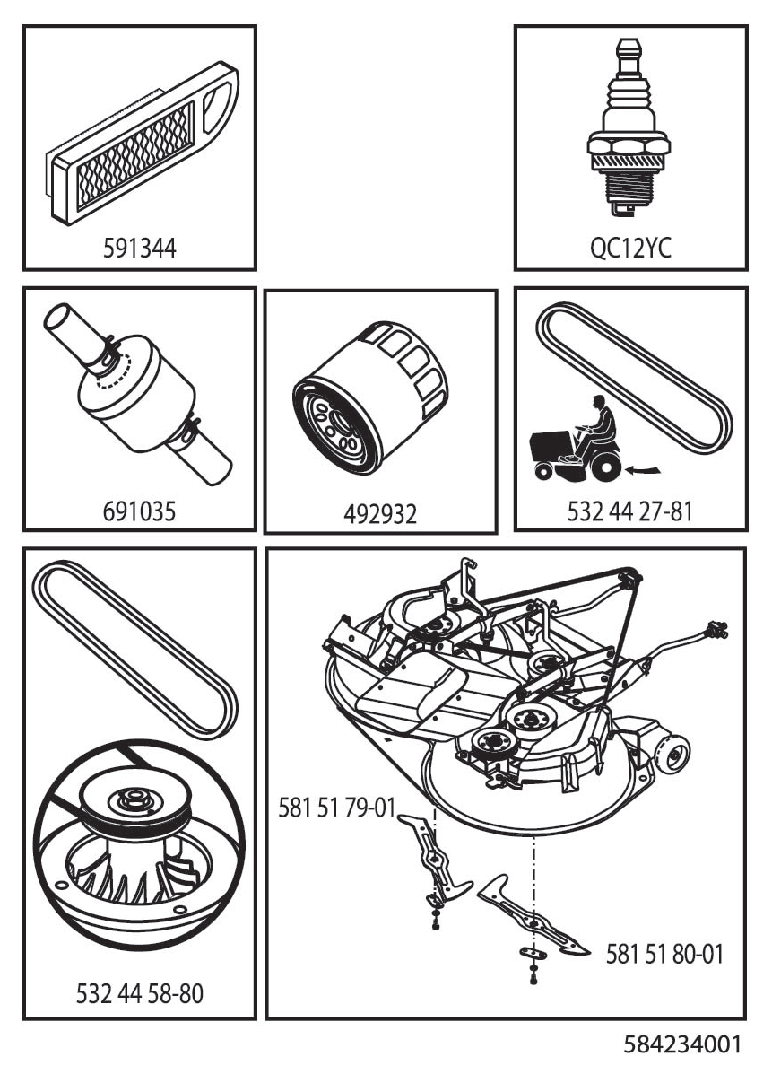FREQUENTLY USED PARTS