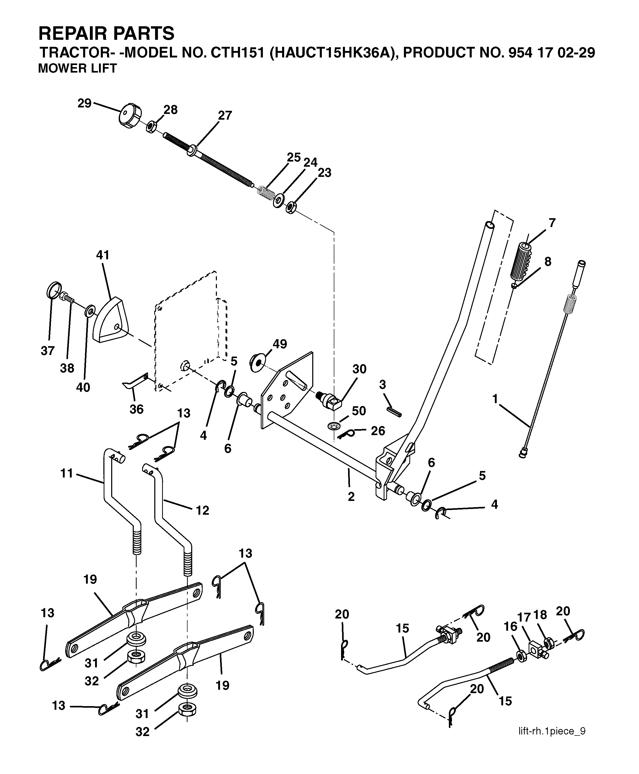 MOWER LIFT / DECK LIFT