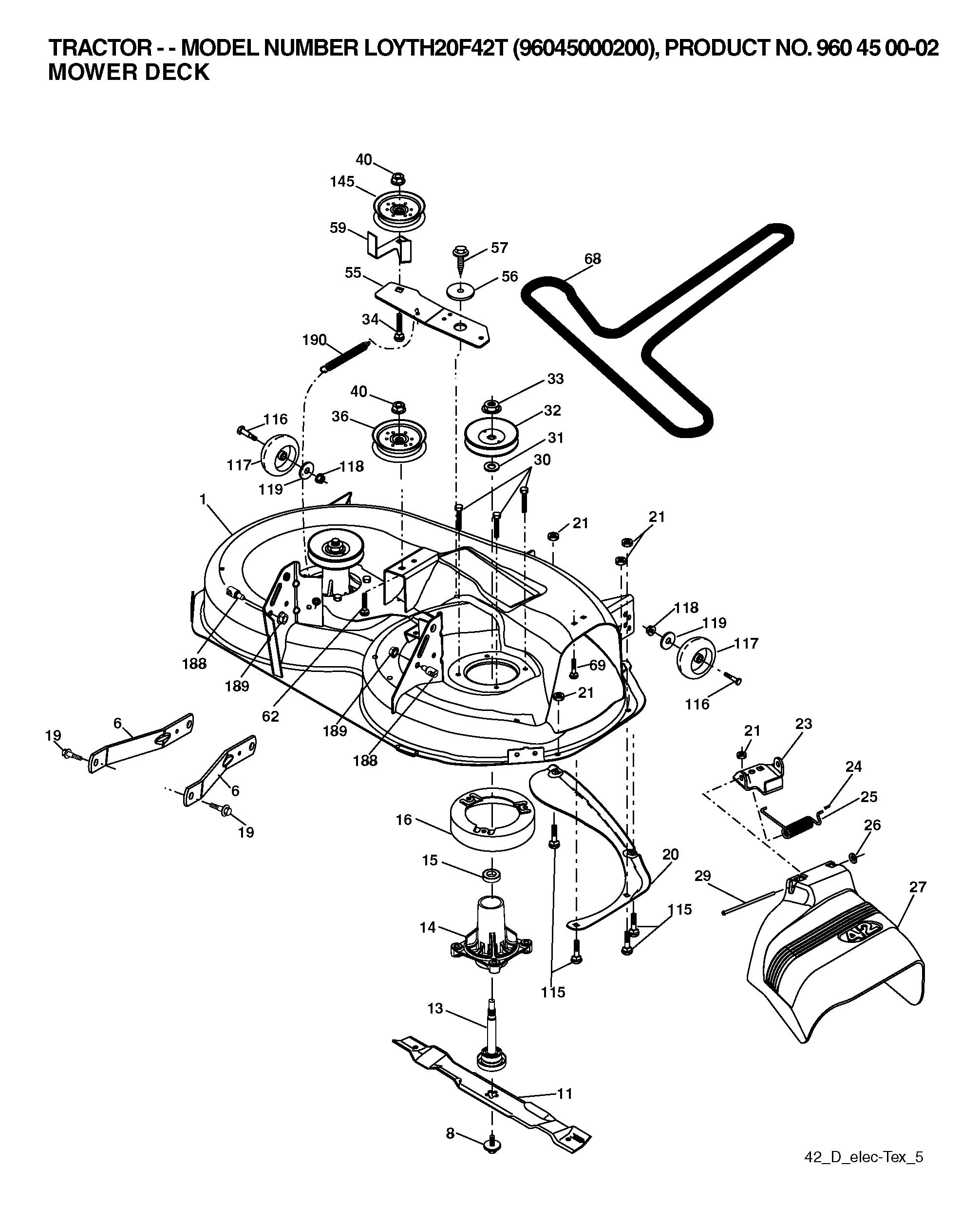 MOWER DECK / CUTTING DECK