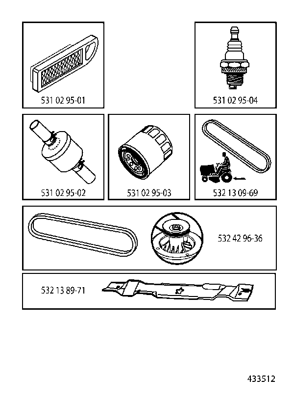 FREQUENTLY USED PARTS