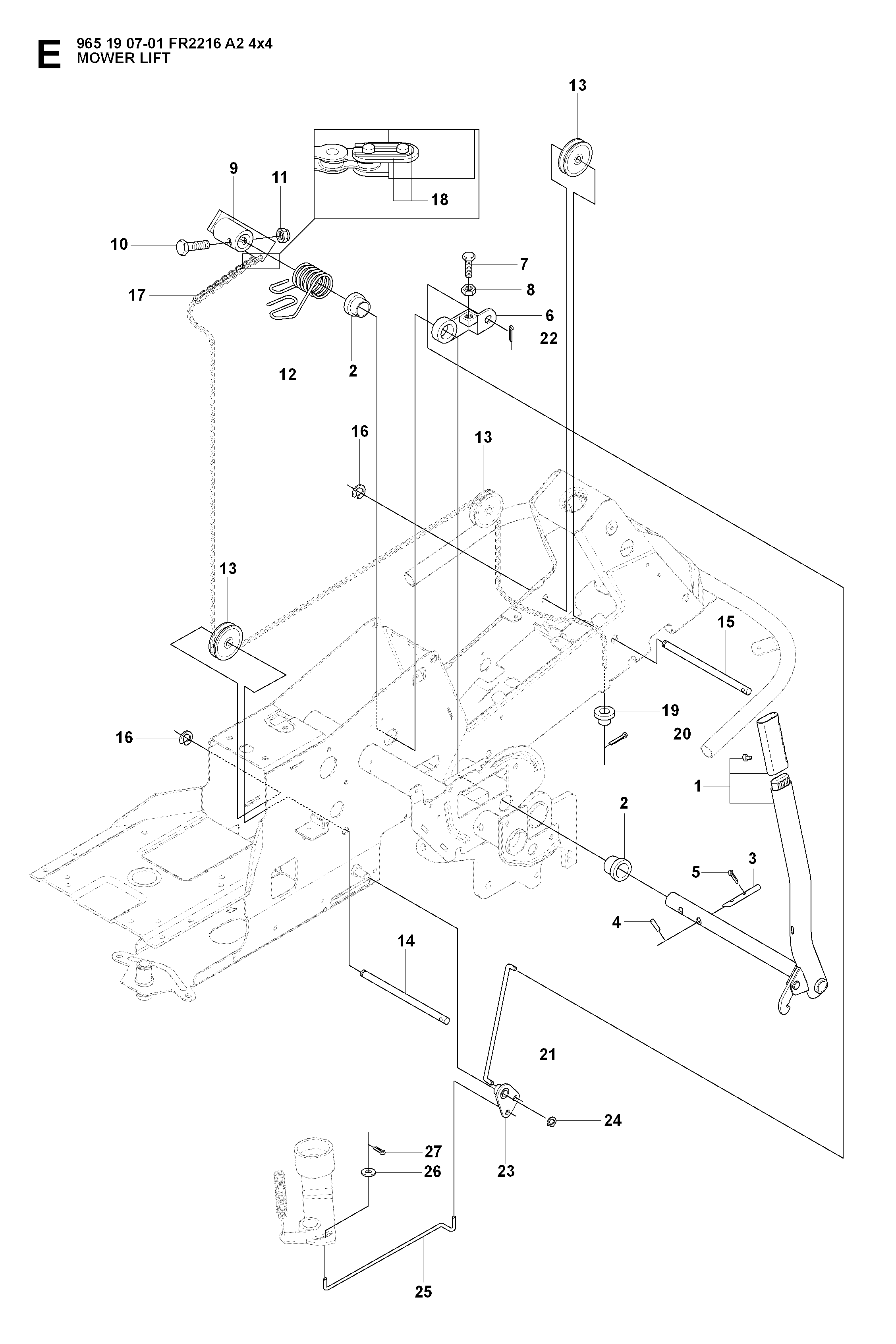 MOWER LIFT / DECK LIFT