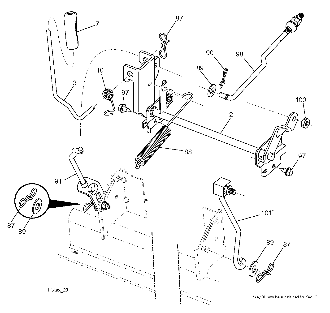 MOWER LIFT / DECK LIFT