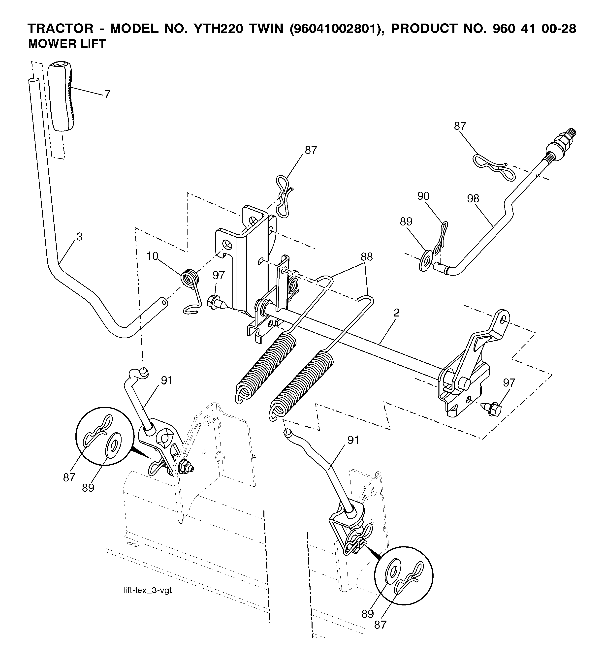 MOWER LIFT / DECK LIFT
