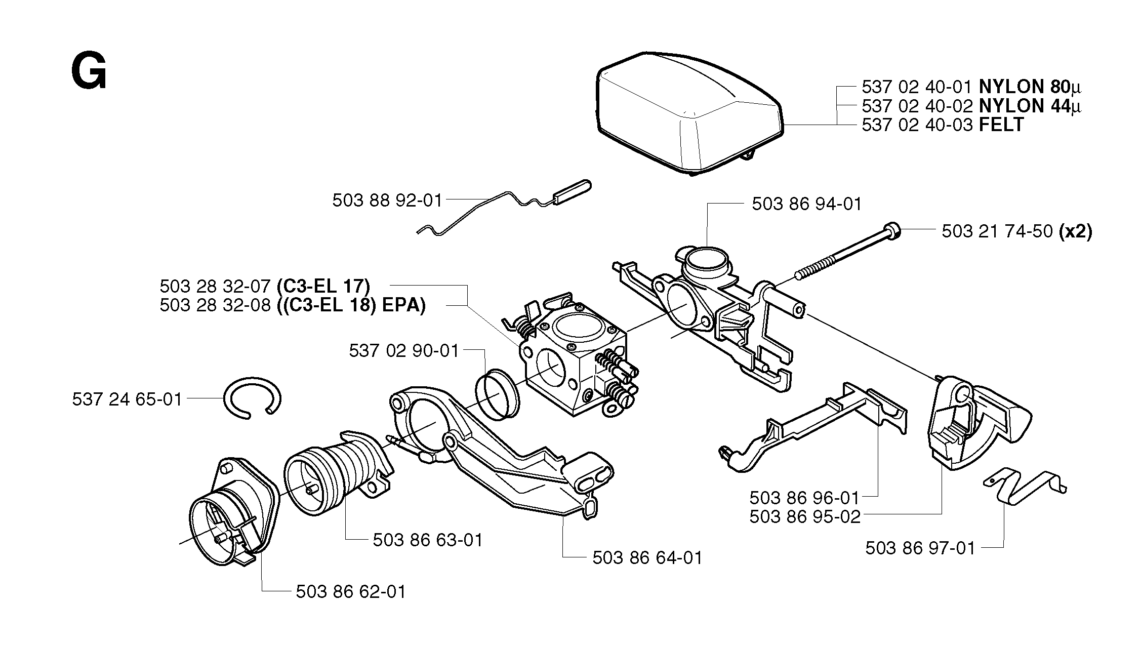 CARBURETOR & AIR FILTER