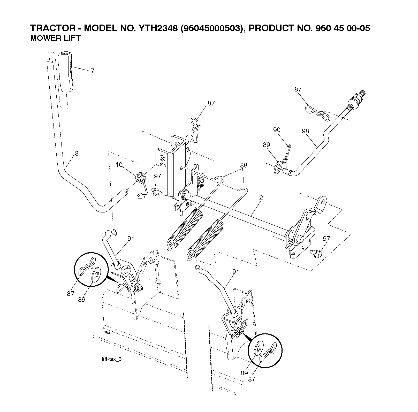 MOWER LIFT / DECK LIFT