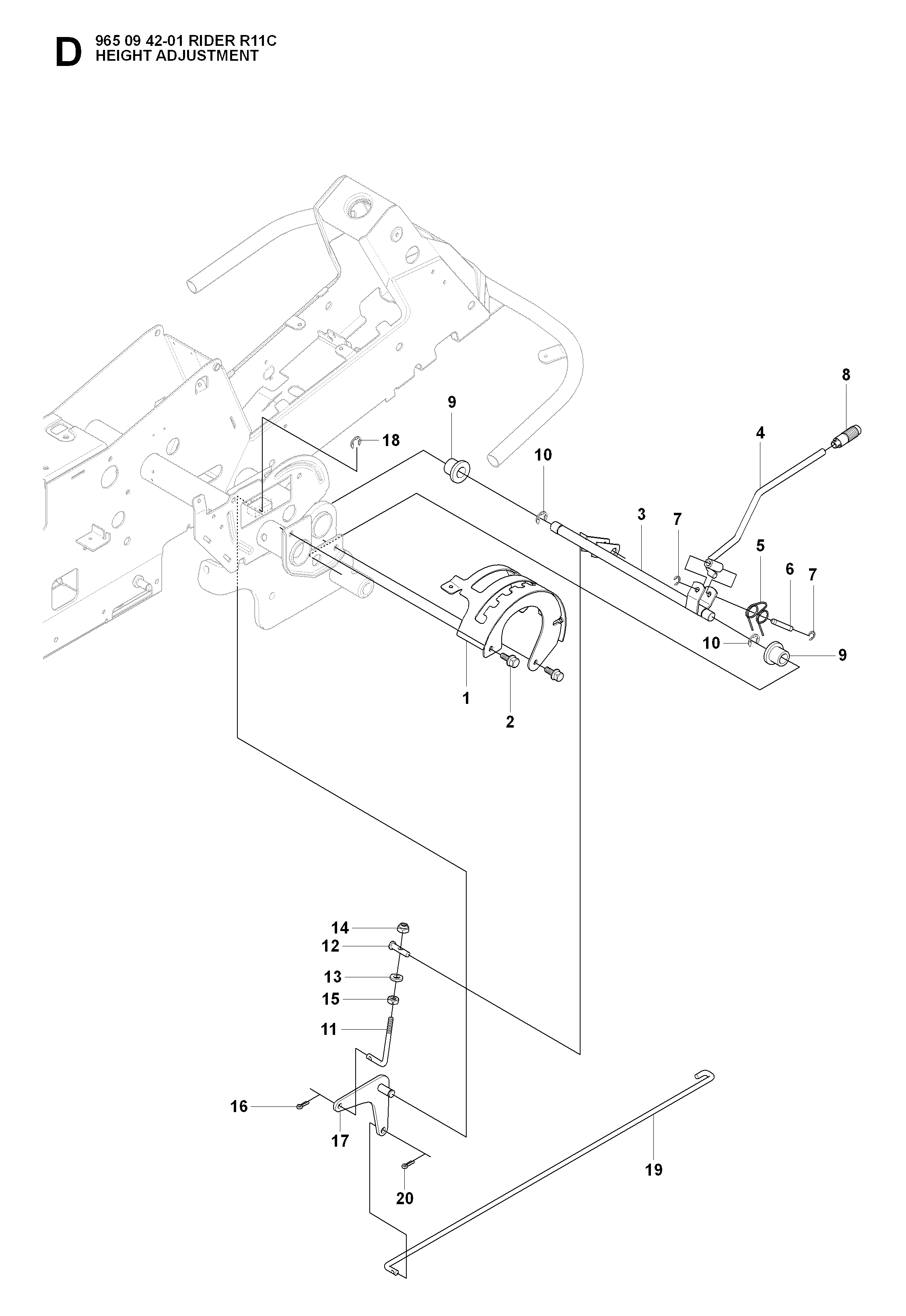 MOWER LIFT / DECK LIFT