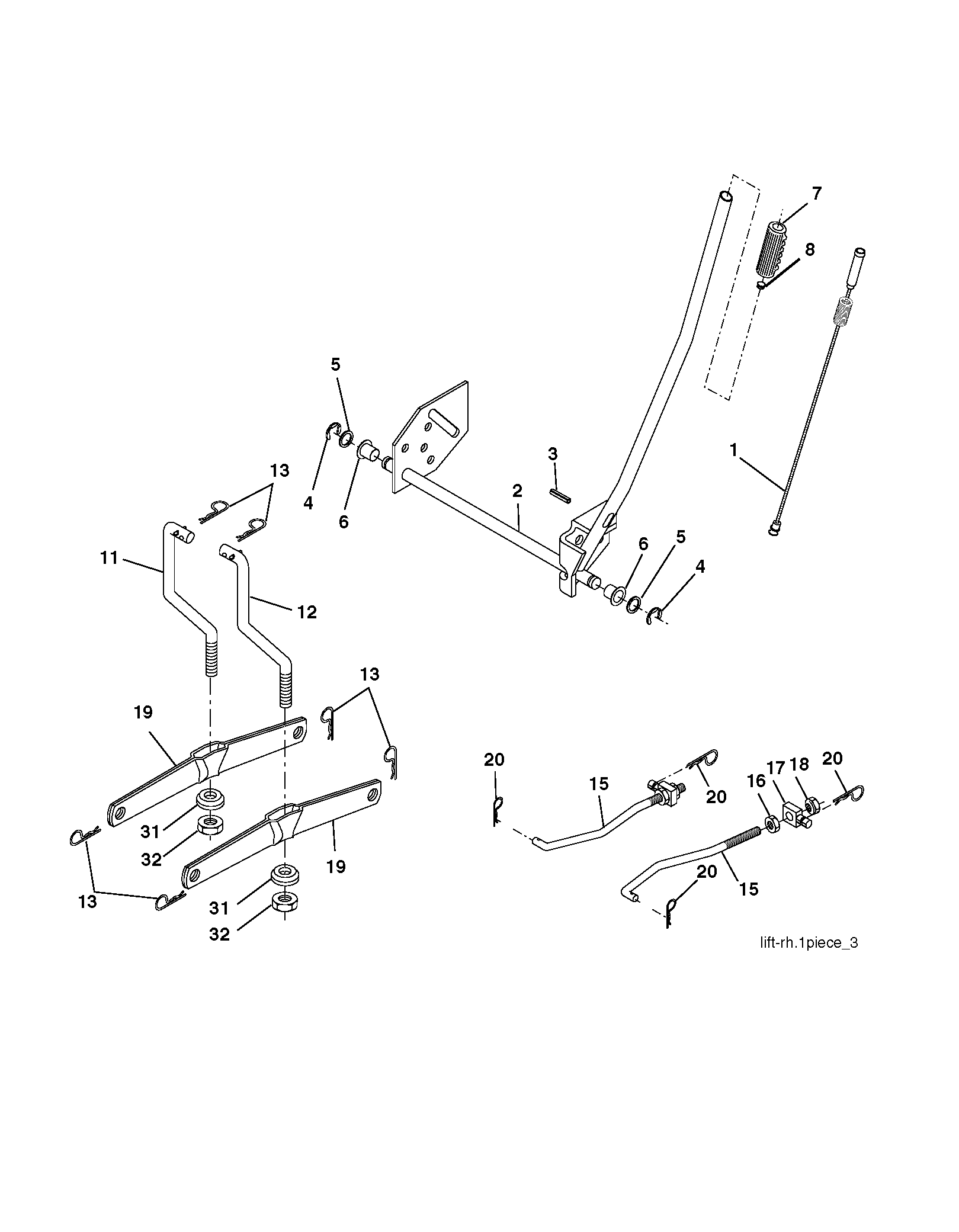 MOWER LIFT / DECK LIFT