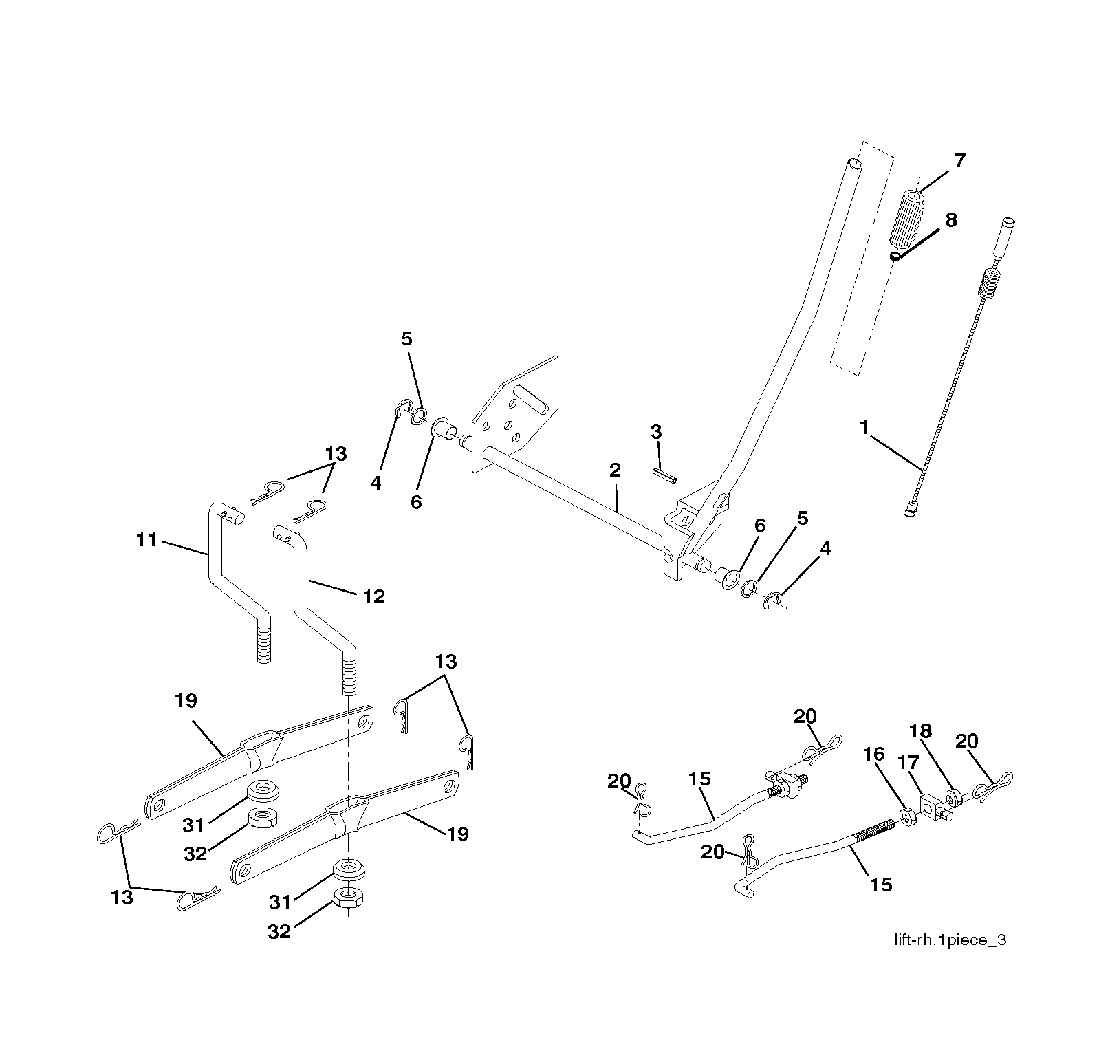 MOWER LIFT / DECK LIFT