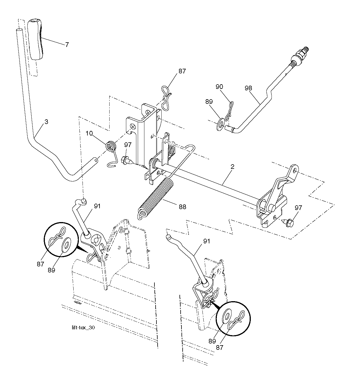 MOWER LIFT / DECK LIFT