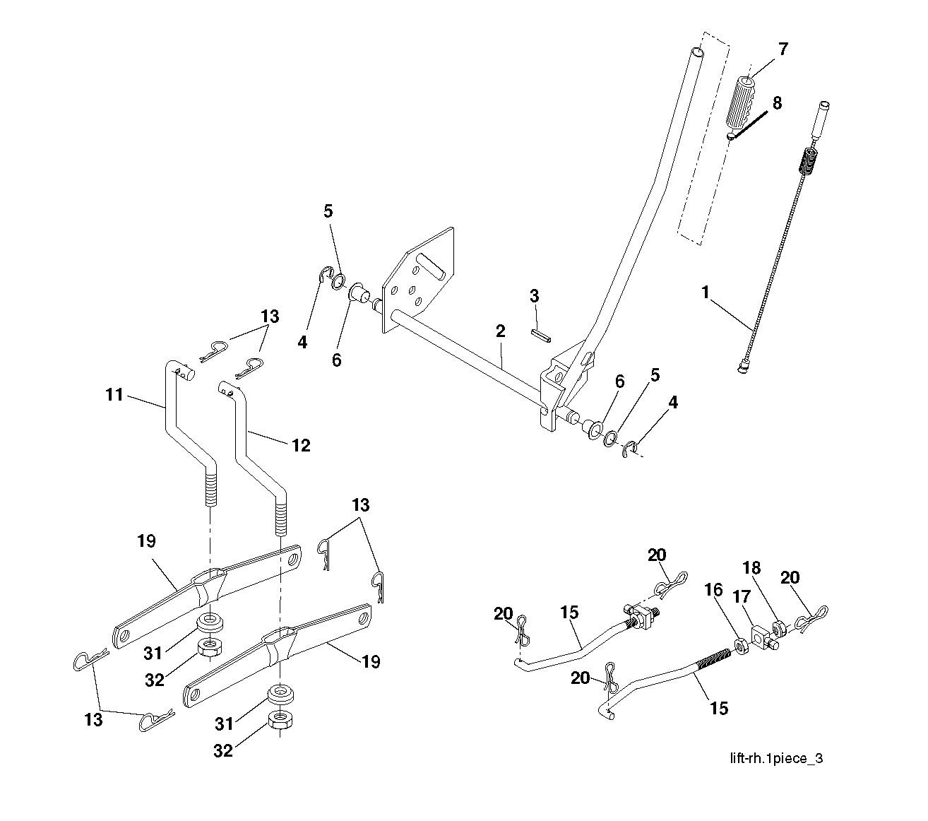MOWER LIFT / DECK LIFT