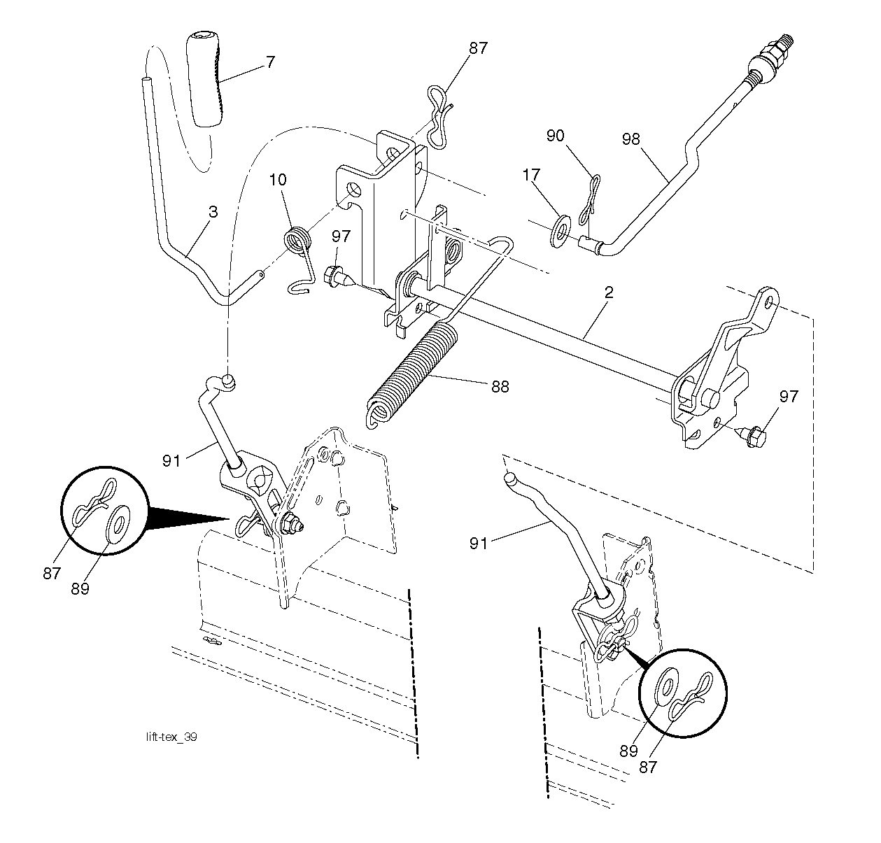 MOWER LIFT / DECK LIFT
